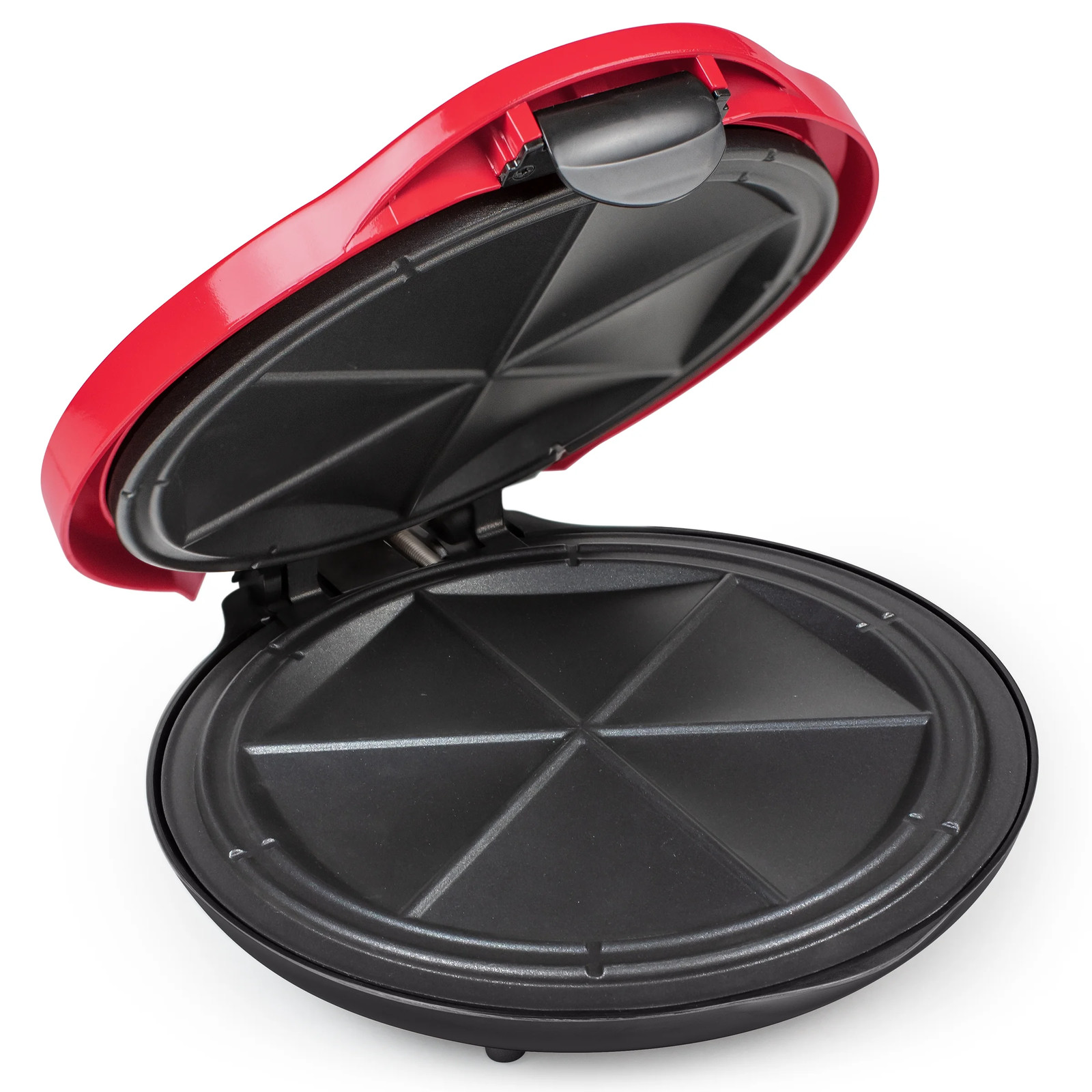 Taco Tuesday 6-Wedge Electric Quesadilla Maker with Extra Stuffing Latch, Red 10