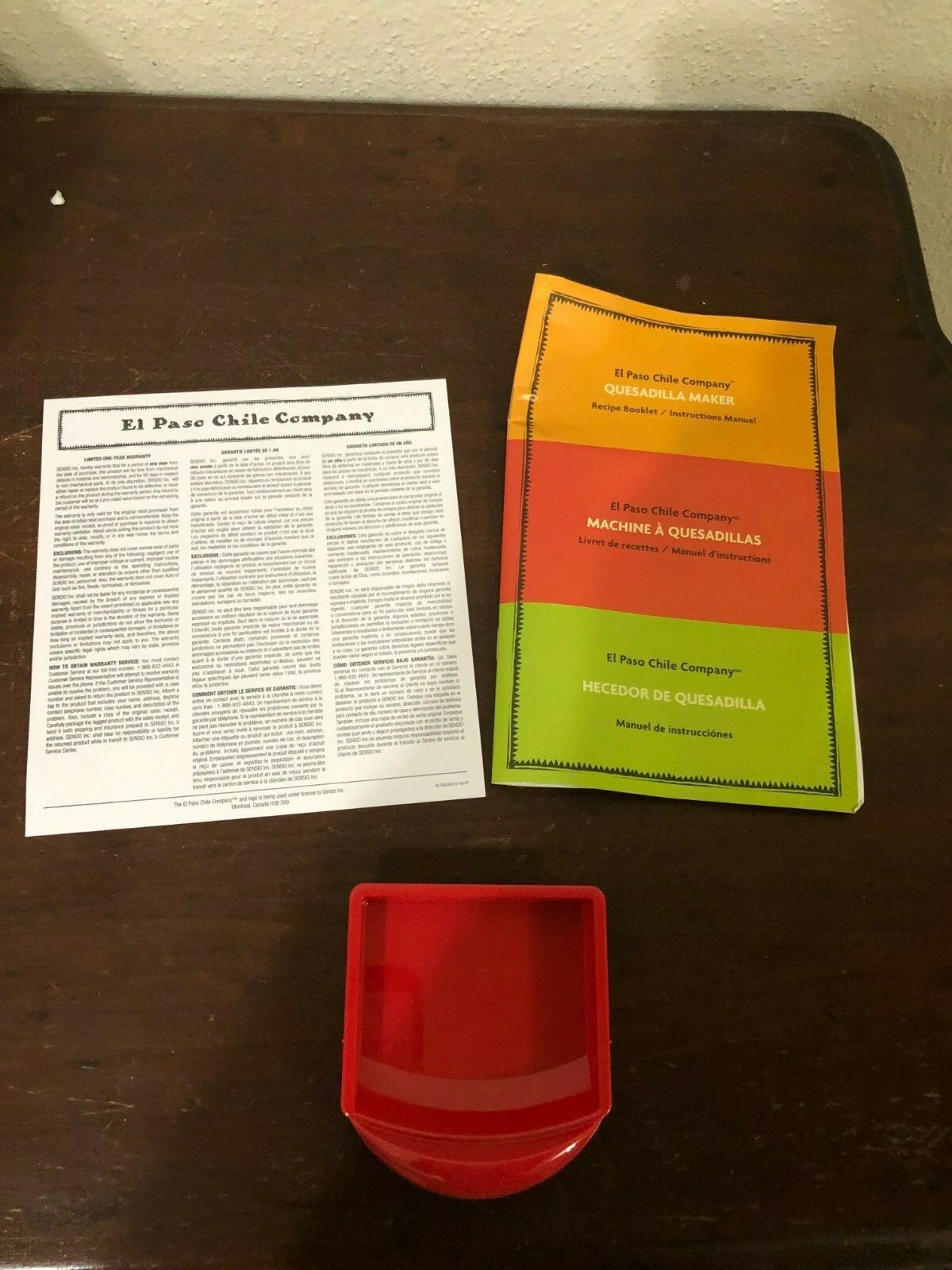El Paso Chile Company Quesadilla Maker Electric # 10023 NIB