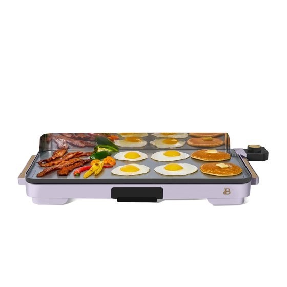 Beautiful XL Electric Griddle 12×22 Nonstick Large Cooking Surface Black Sesame