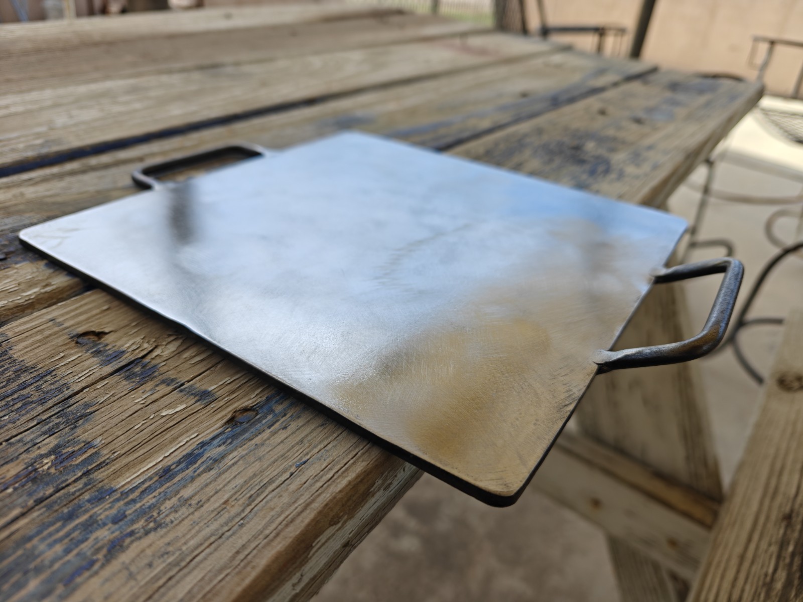 Heavy Duty Steel Comal – 8×8 Inch Tortilla Griddle, 3/16″ Plate
