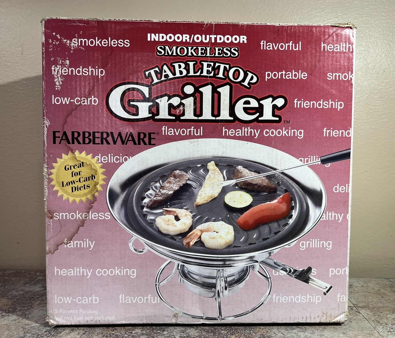Farberware Smokeless Tabletop Griller Indoor Outdoor Griller Great For Low Carb