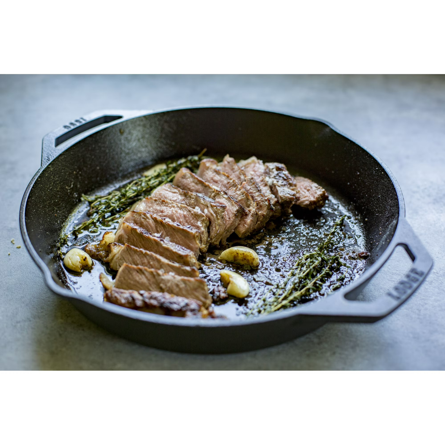 Lodge Cast Iron Seasoned 12″ Dual Handle Pan-Savor The Outdoors