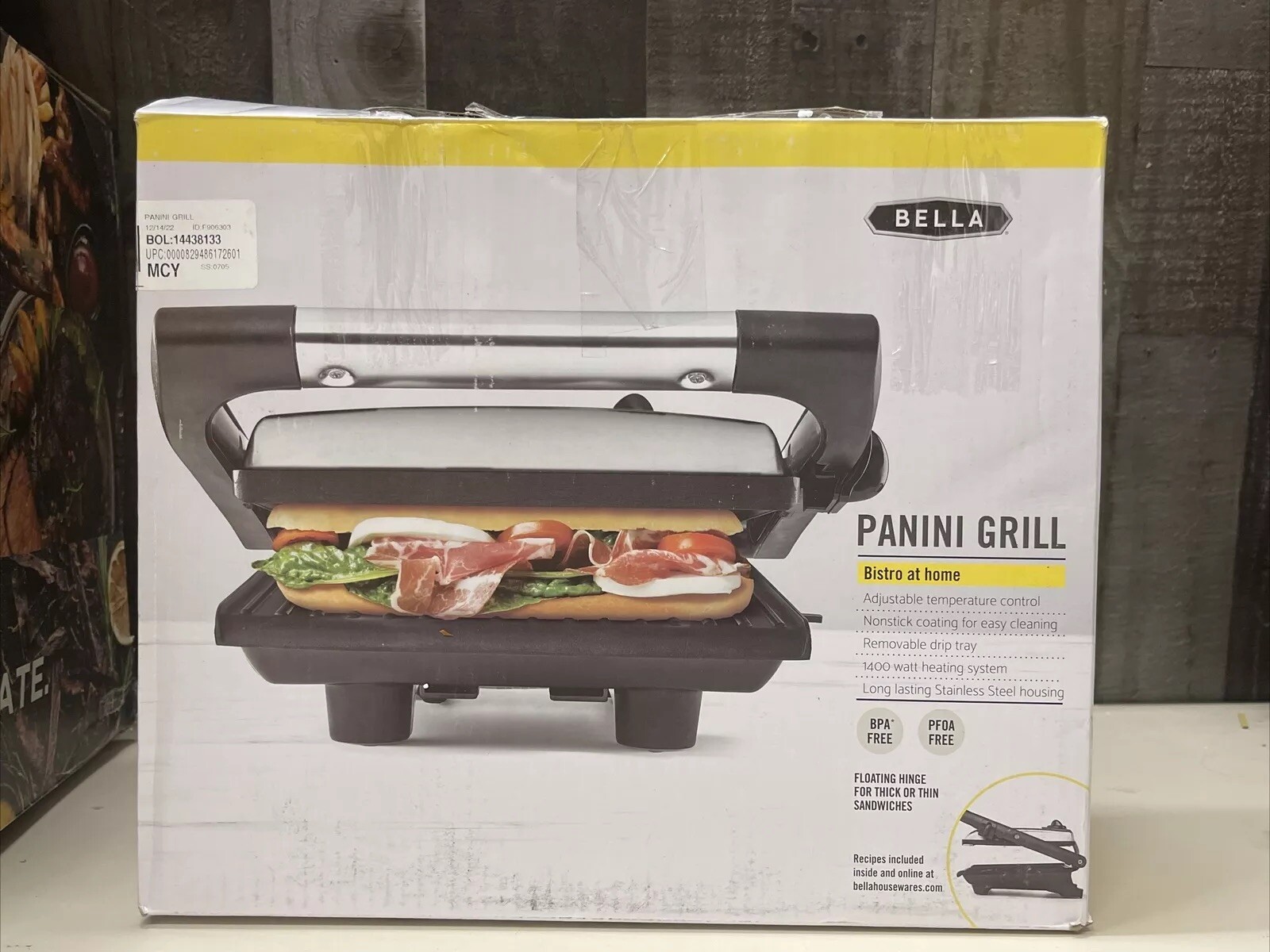 Bella Bistro At Home Panini Grill Model