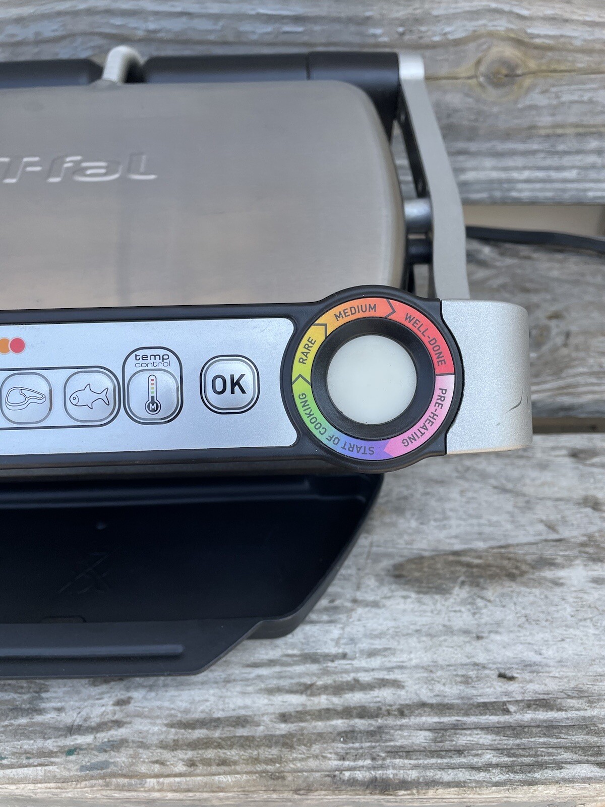 T-Fal OptiGrill Plus Stainless Steel Indoor Electric Grill Tested Works Great