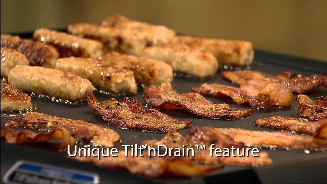 Presto® Tilt’nDrain™ BigGriddle® Cool-Touch Electric Griddle
