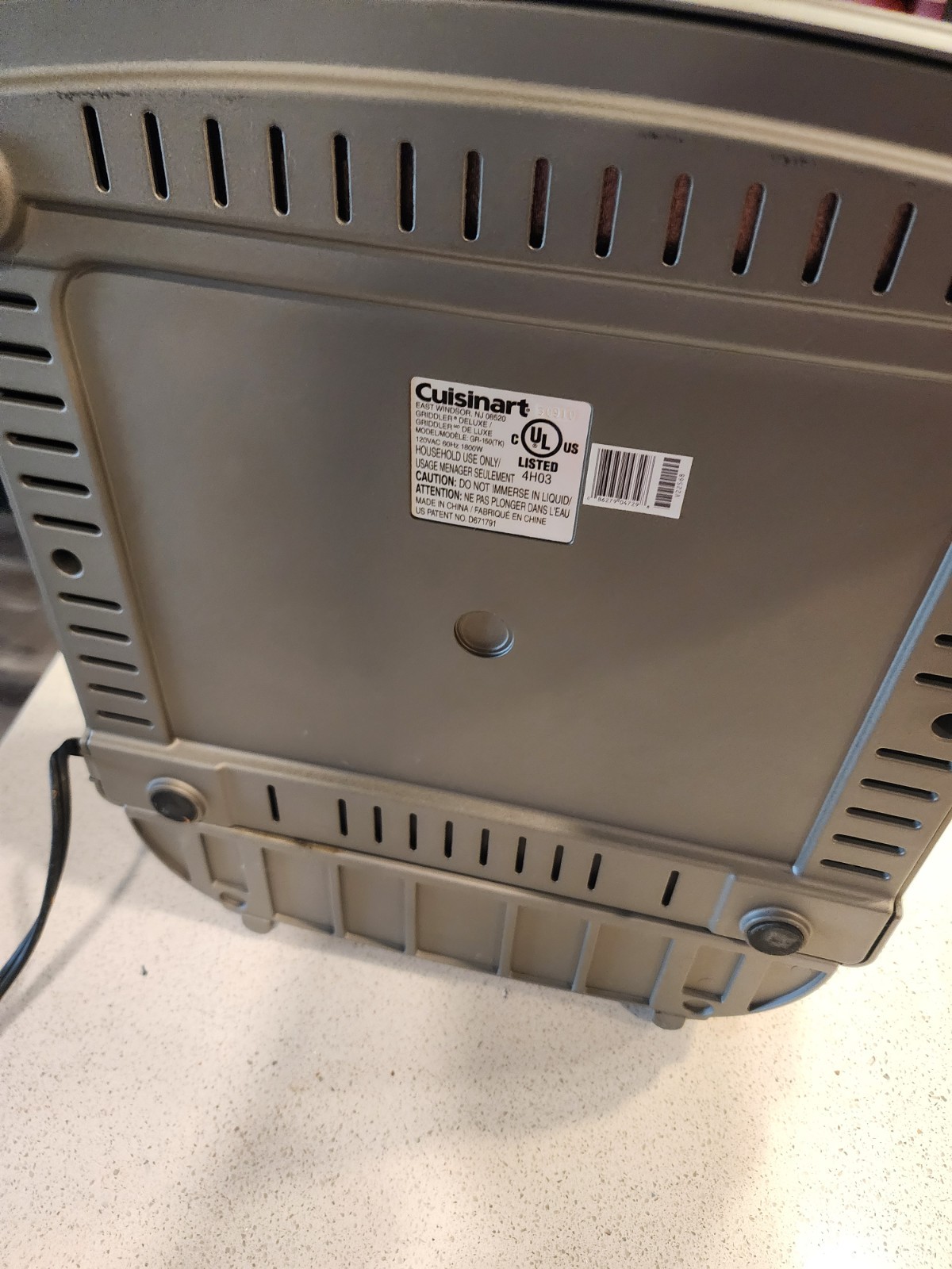 Cuisinart GR-150Tk GR-150 Griddler Deluxe Brushed Stainless Steel Panini Press