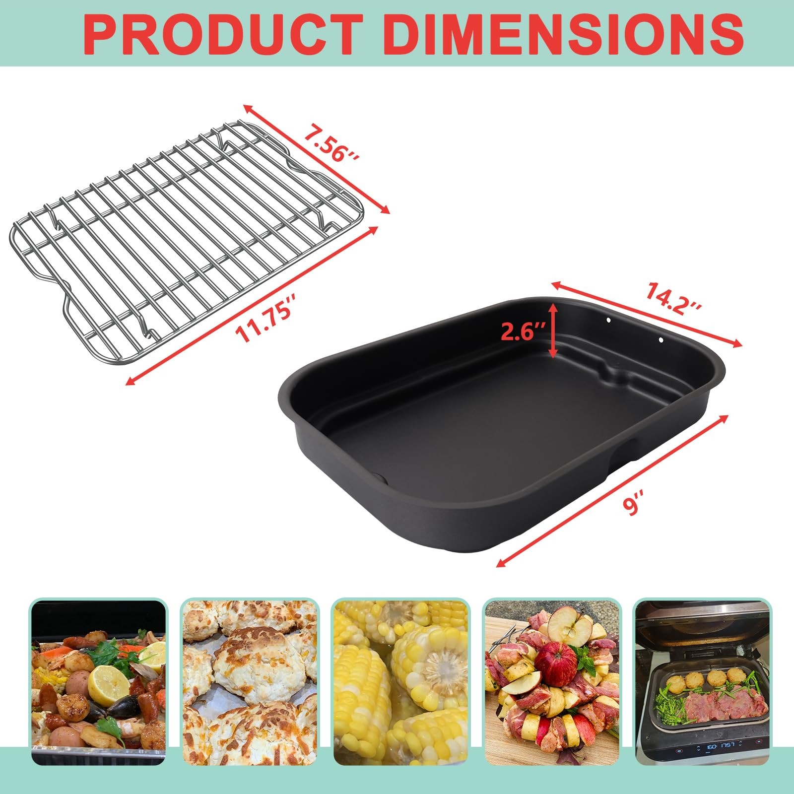 WEBROIL FG551 Grill Griddle Plate Roast Rack