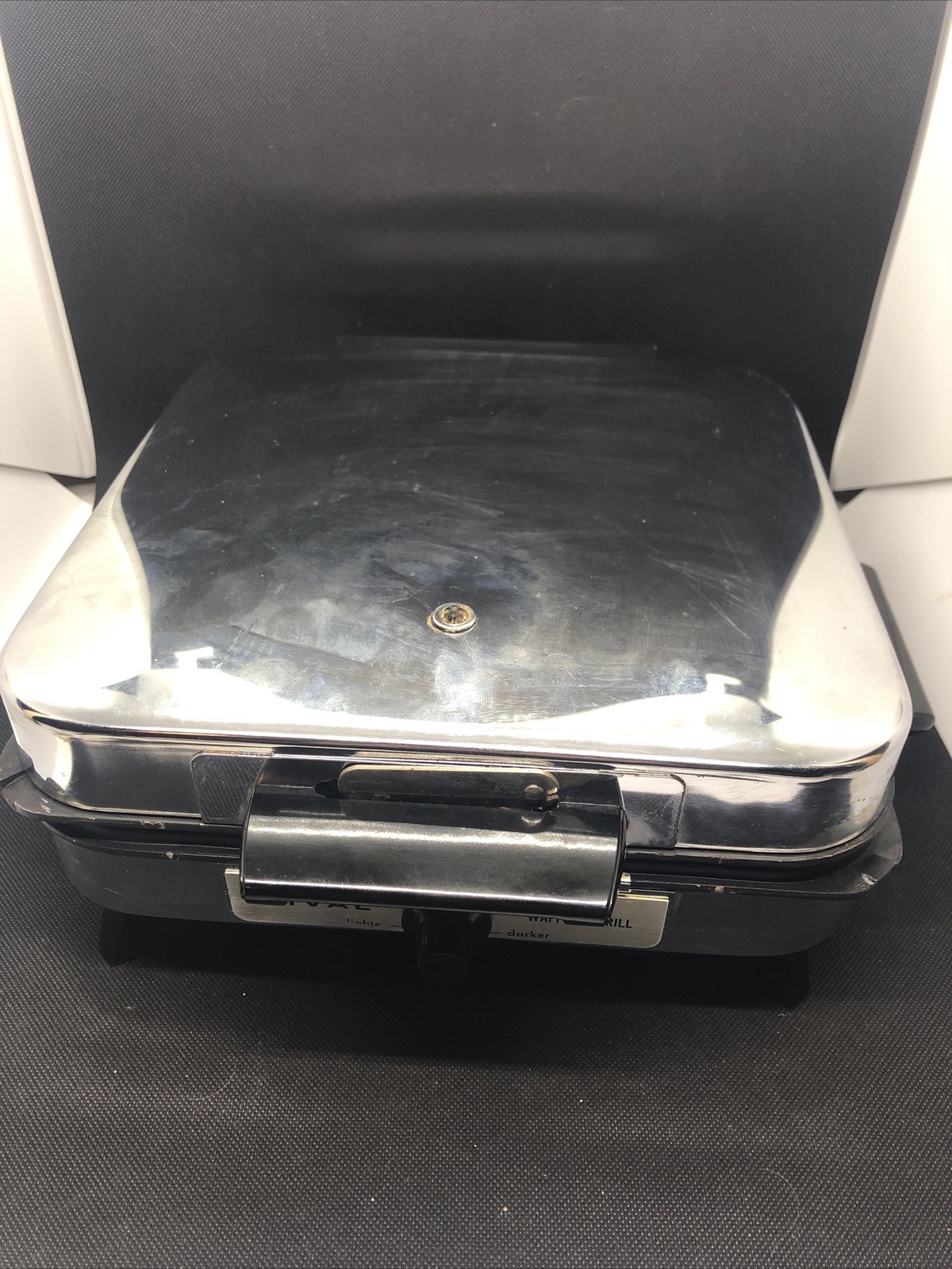 Vintage Rival Waffler/Grill Model No 90 Reversible Grill/waffle Plates – Works!