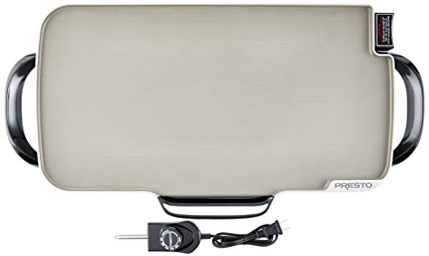 07062-22-Inch Ceramic Removable Handles Electric Grey Ceramic Griddle