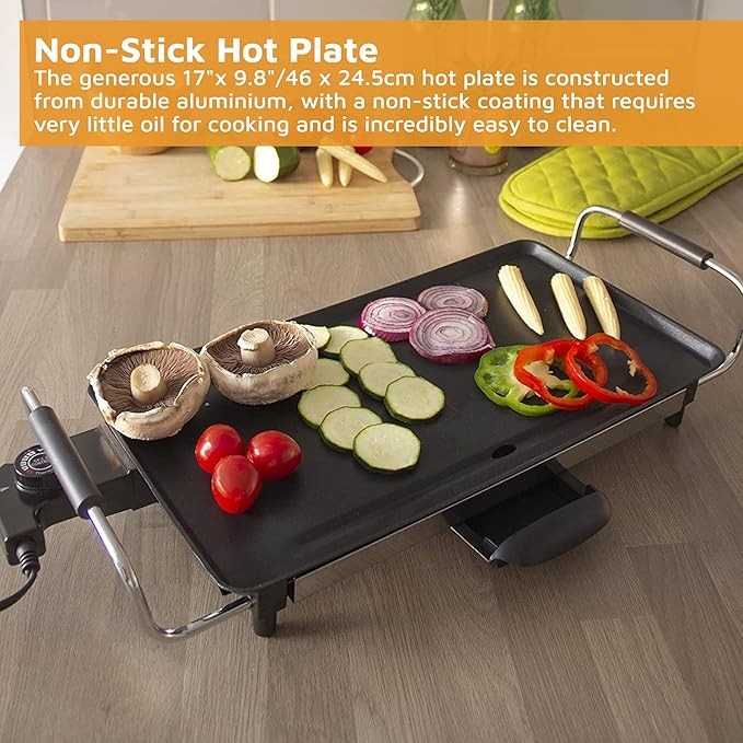 The Teppantastic Electric Grill | Tabletop BBQ with large non-stick hot plate |
