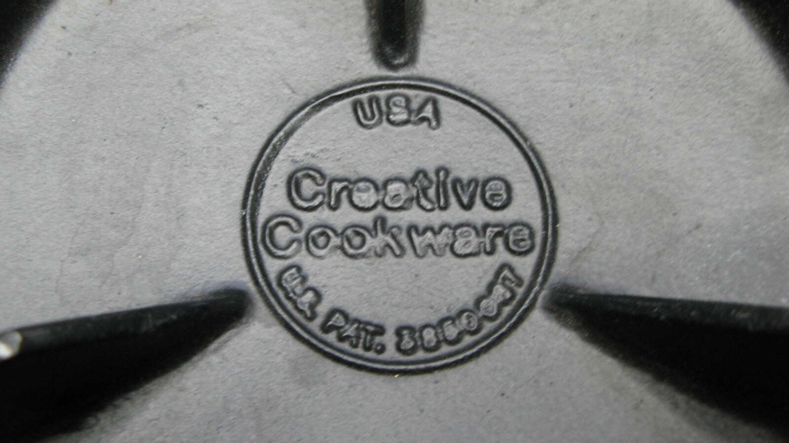 Vintage Crepe Griddle By Creative Cookware. Cast Iron, Wood Handle. MADE IN USA