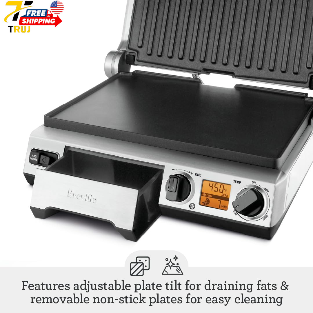 BGR820XL Smart Grill Brushed Stainless Steel NEW FREE SHIPPING IN USA ONLY