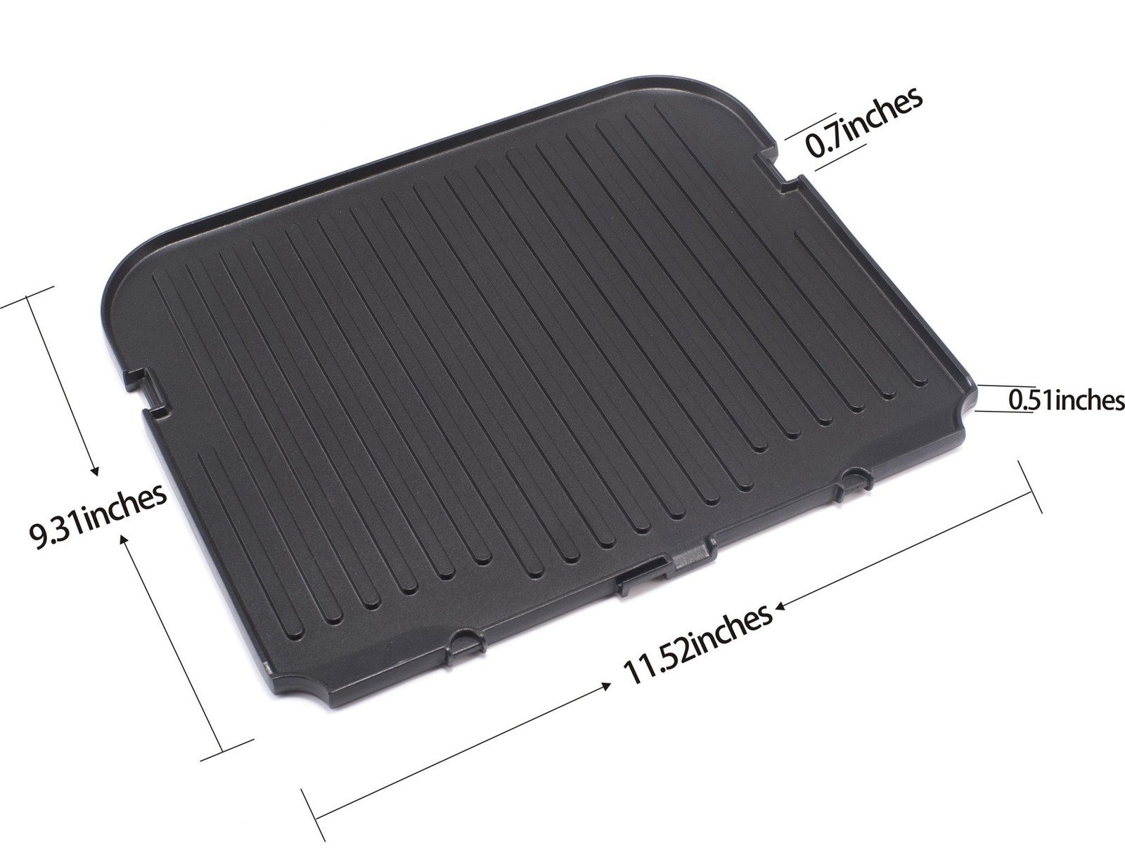 USKITCHEN Reversible Grill/Griddle Plate for Cuisinart Griddler GR-4N 5-in-1