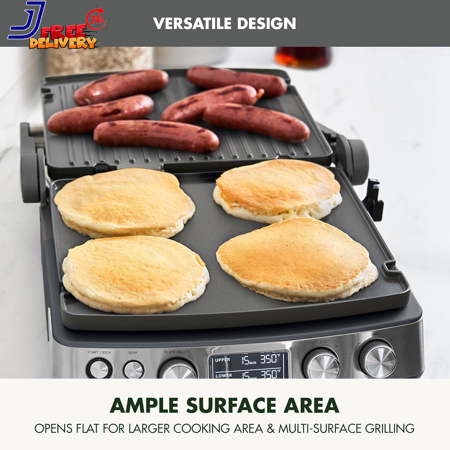 GreenPan Elite 7-in-1 Multi Function Contact Grill & Griddle Healthy Cerami