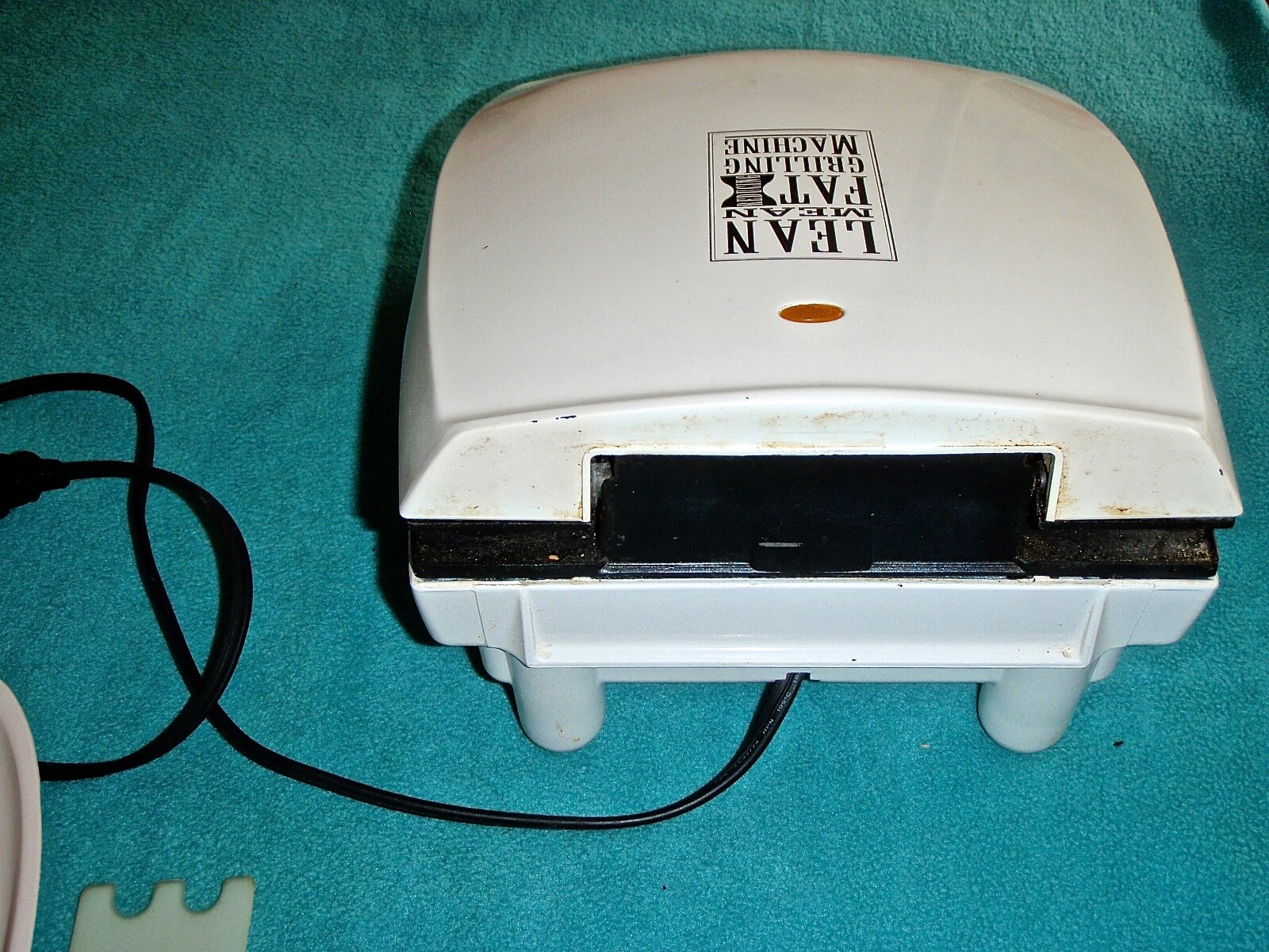 GEORGE FOREMAN LEAN MEAN FAT GRILLING MACHINE MODEL GR20 & ACCESSORIES~ TESTED