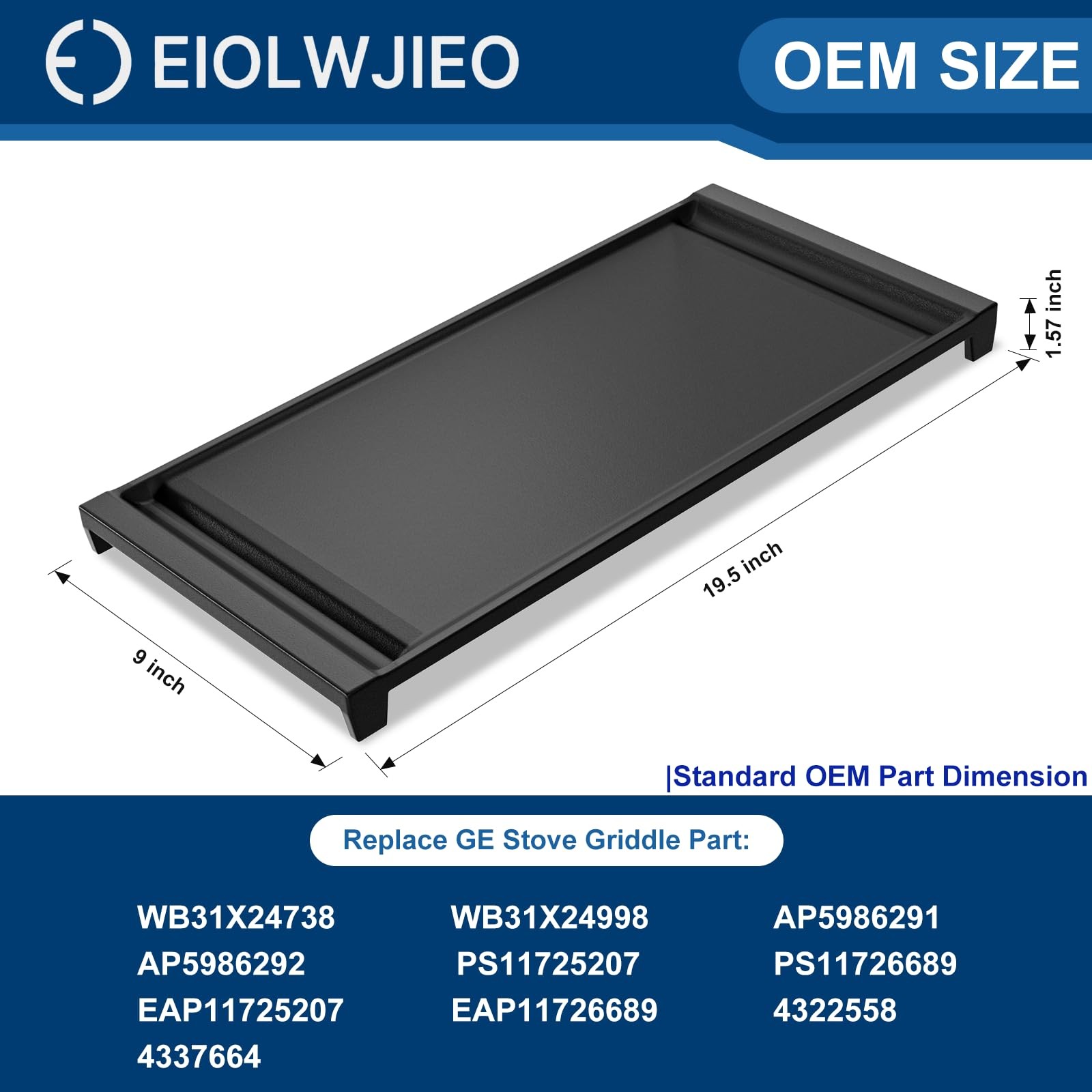 EIOLWJIEO Aluminum Griddle GE Stove