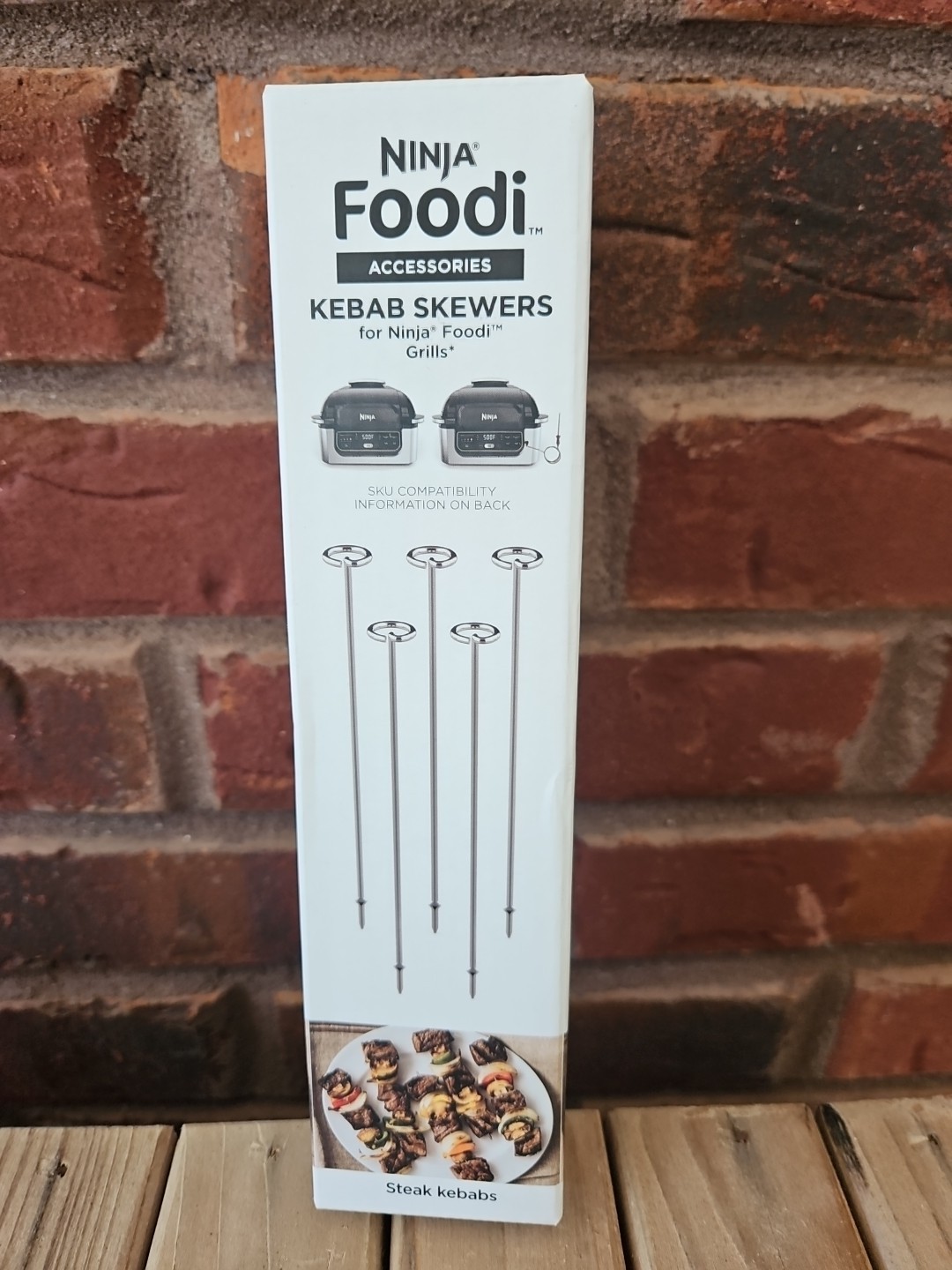 NEW Ninja Foodi Accessories Steak Kebab Skewers x5 for Ninja Grill AG300 AG400