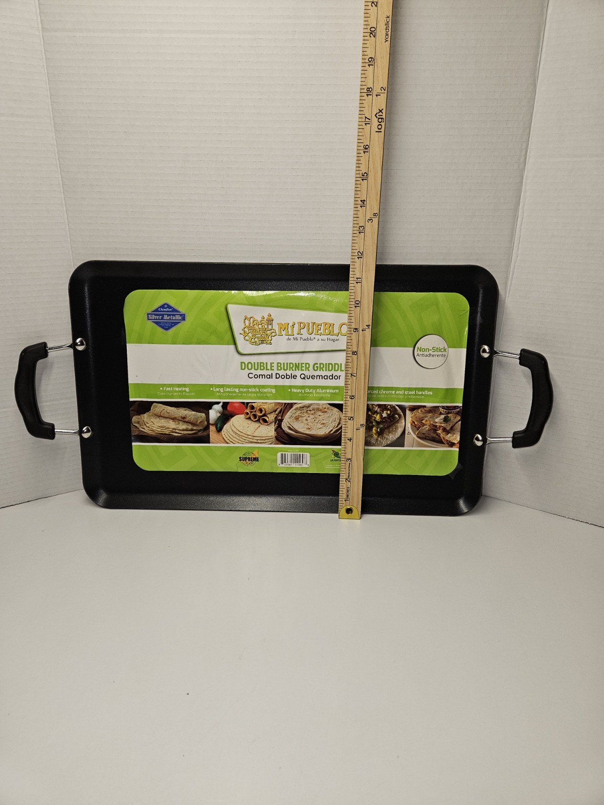 Mi Pueblo Double Burner Griddle Comal Double Quemador 19″x11.5″
