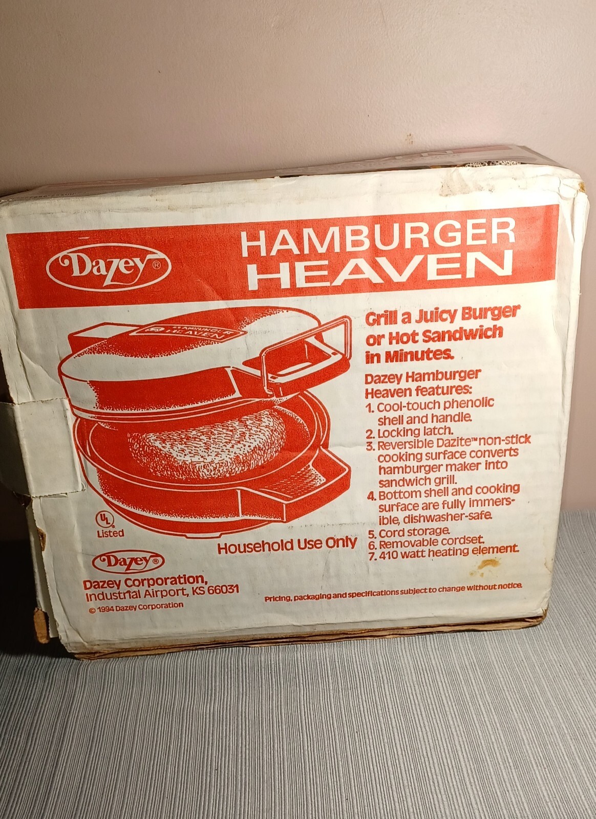 Vintage Dazey Hamburger Heaven Grill