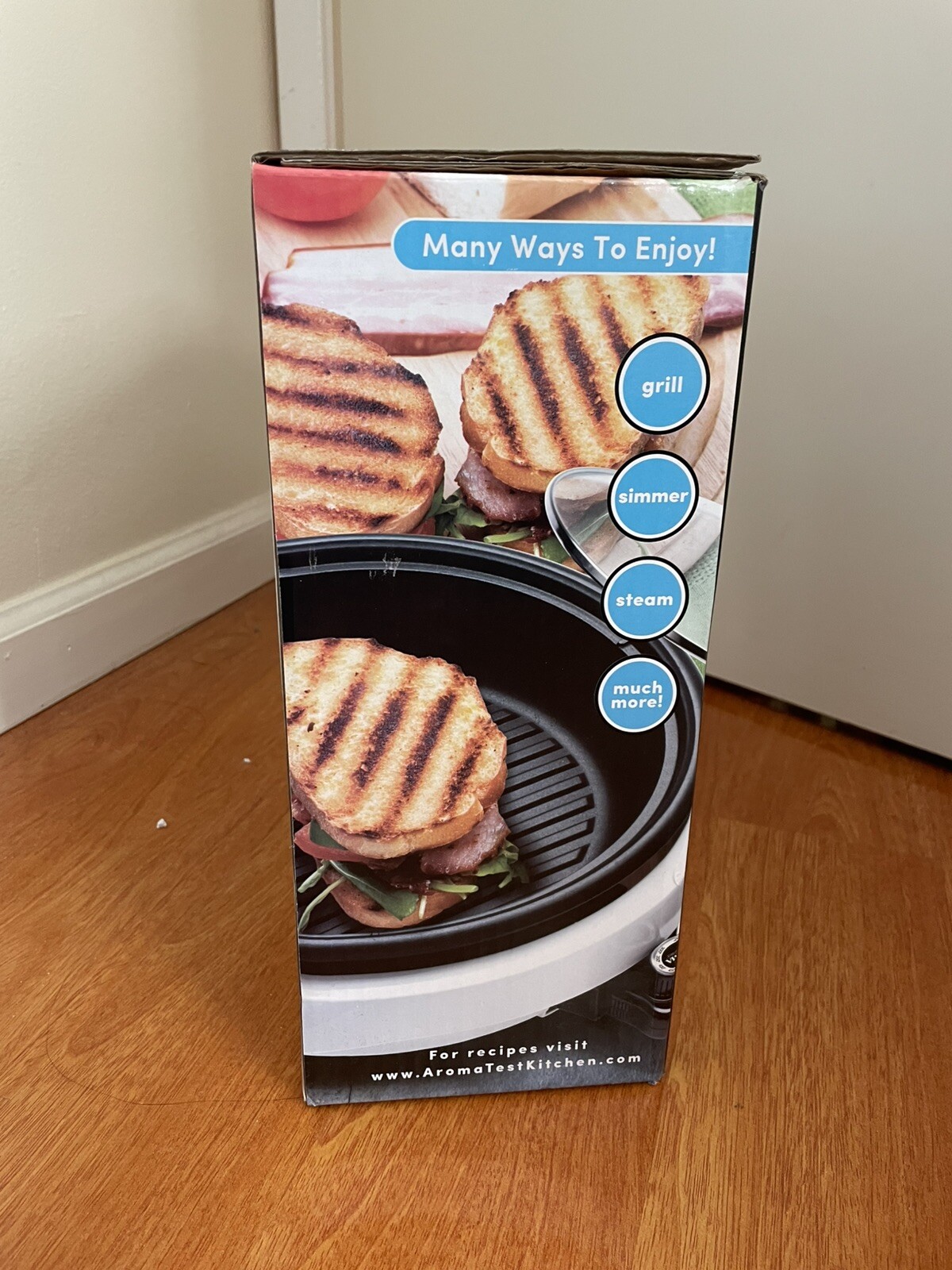 Aroma 3-Qt. 3-In-1 Grillet, Black