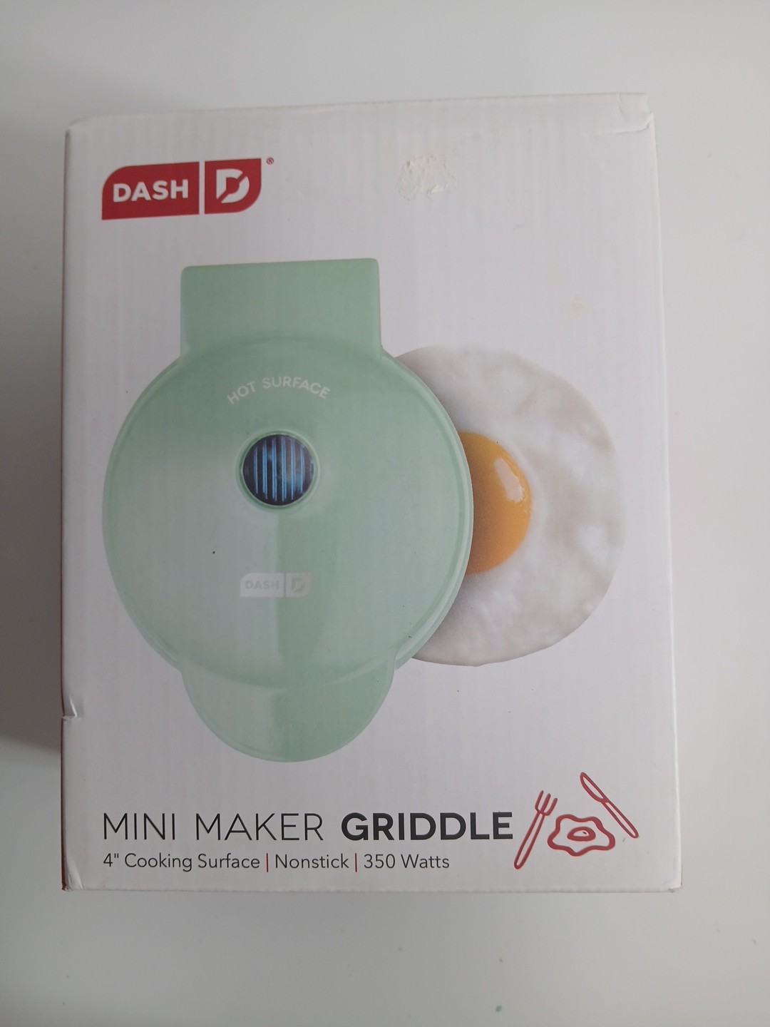 Dash Mini Maker Griddle – 4 inch cooking surface, 350 Watt