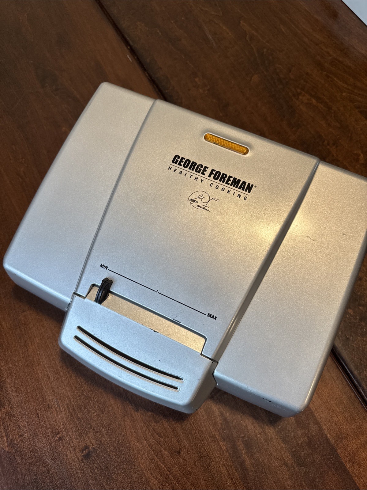 George Foreman Healthy Cooking Grill GR180VP 1200W Large Electric Griddle Silver
