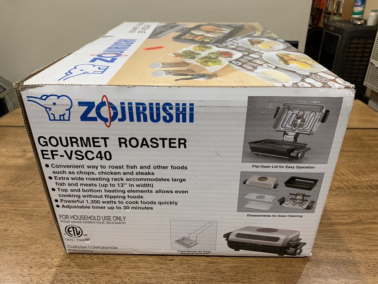 Zojirushi Gourmet Roaster EF-VSC40 1300W Electric Gourmet Roaster Brand New