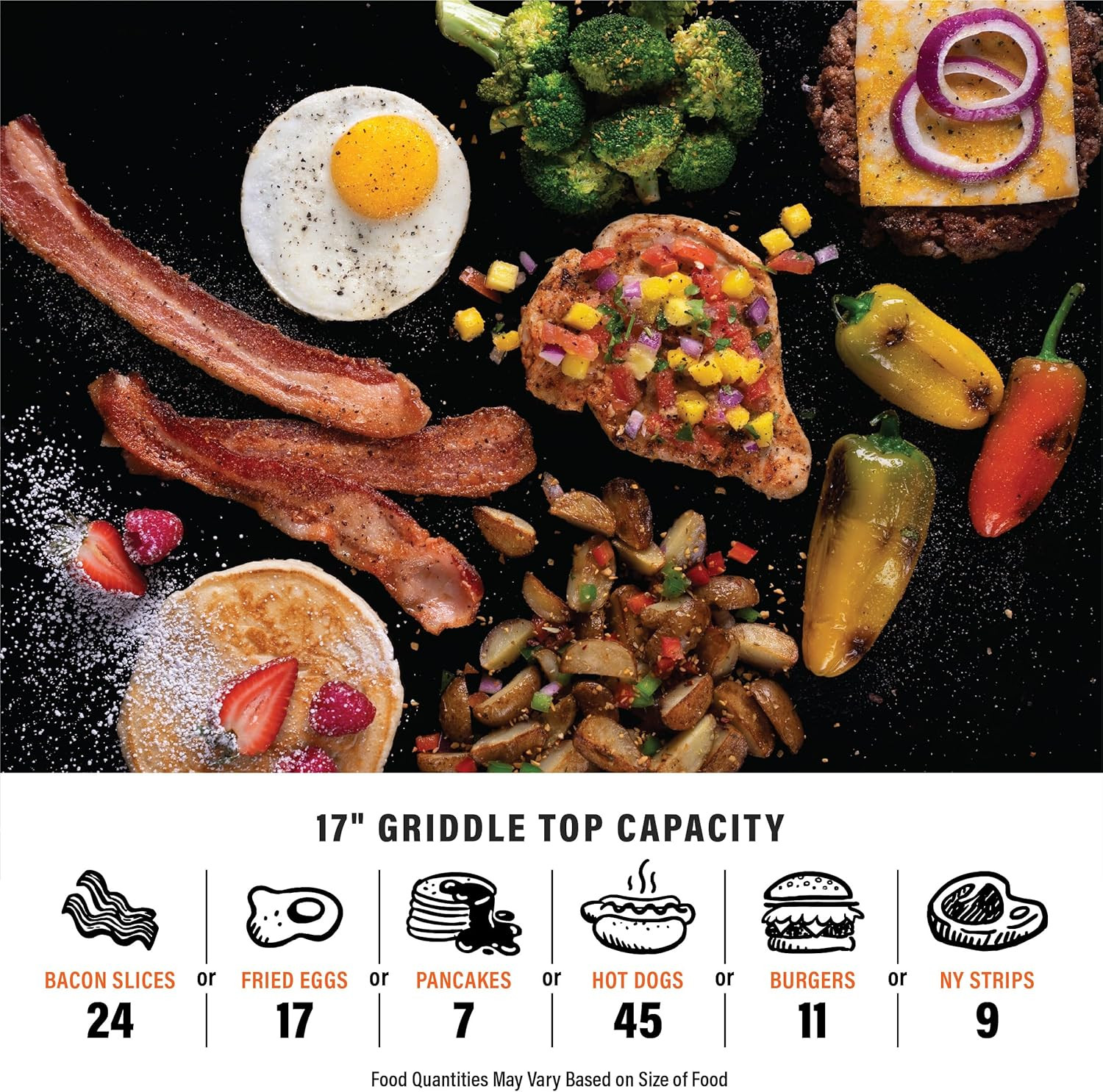 Blackstone 1971 Original 17” Tabletop Griddle with Stainless Steel Front Plate,