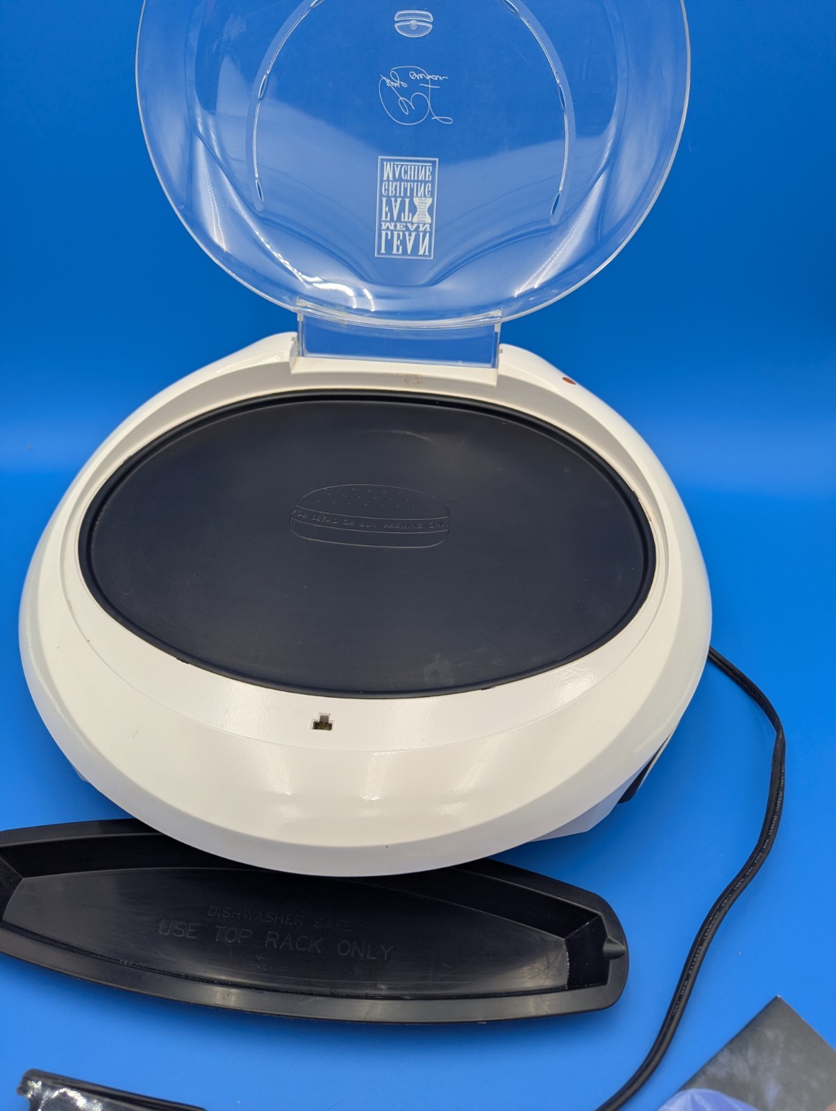 George Foreman GR36BW Fat Grilling Machine FAMILY SIZE BUN WARMER w/ Drip Tray