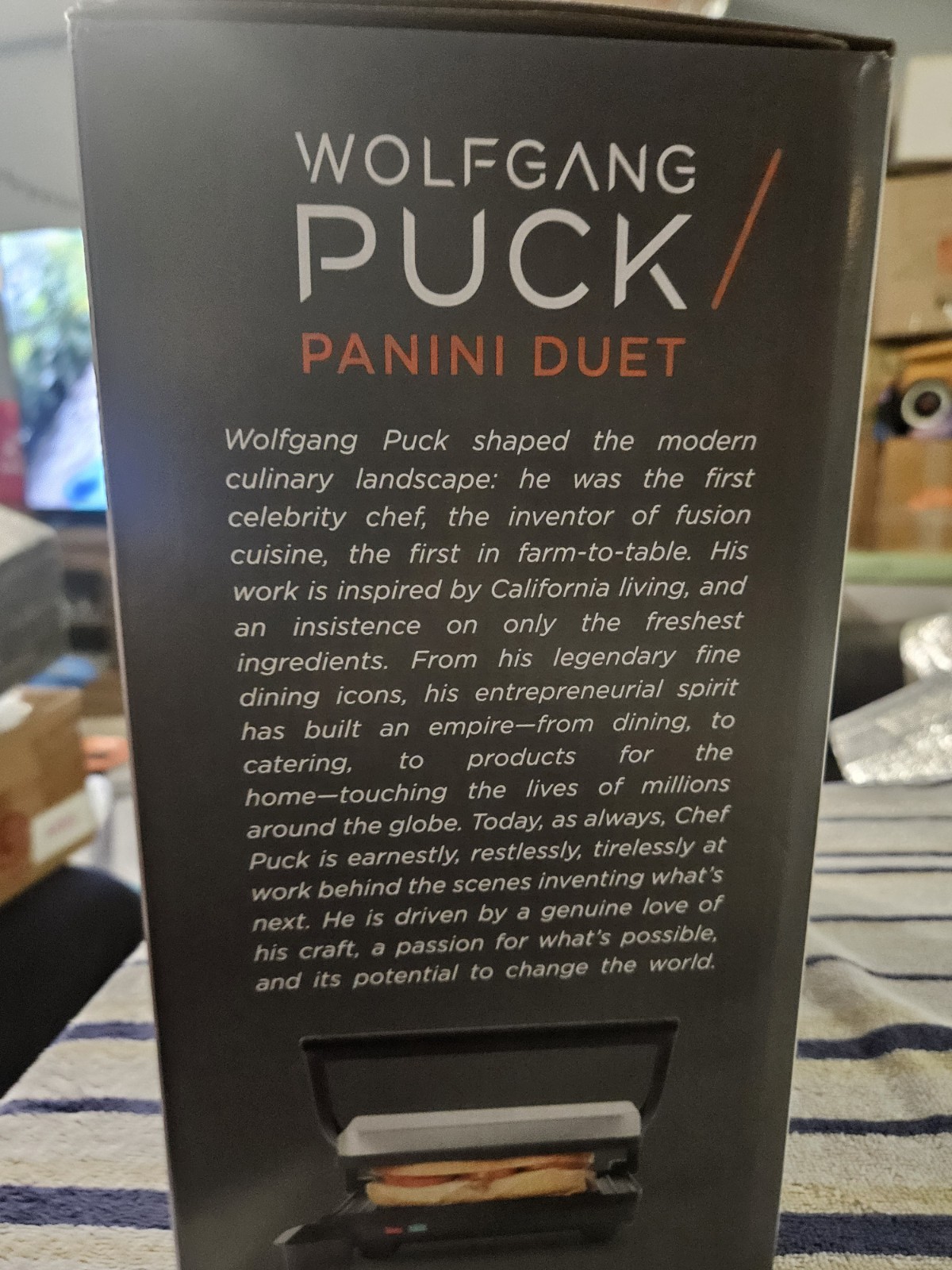 WOLFGANG PUCK PANINI DUET PANINI MAKER NONSTICK STAINLESS STEEL NEW IN BOX