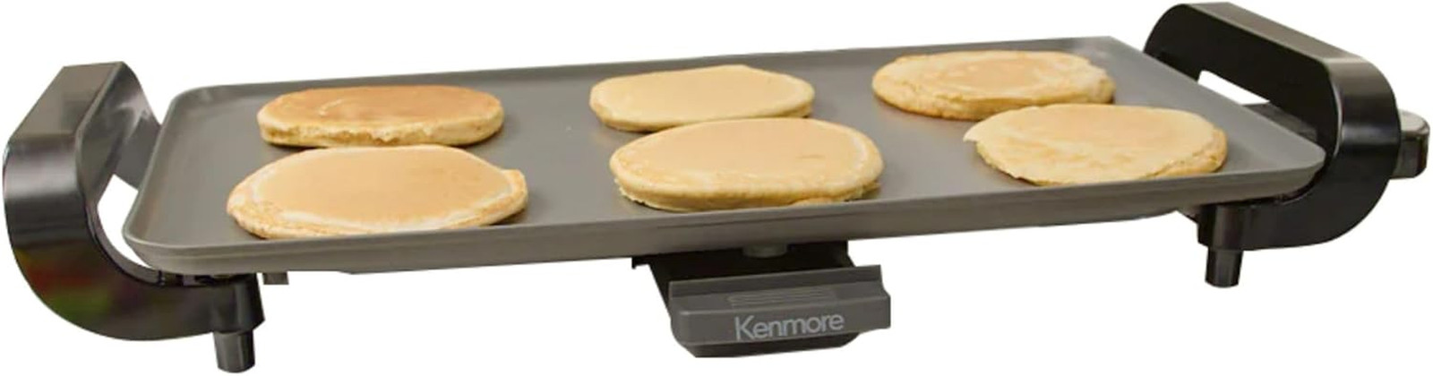 Kenmore Electric Griddle Nonstick 1500W Adjustable Temperature 10″X18″ Easy to C