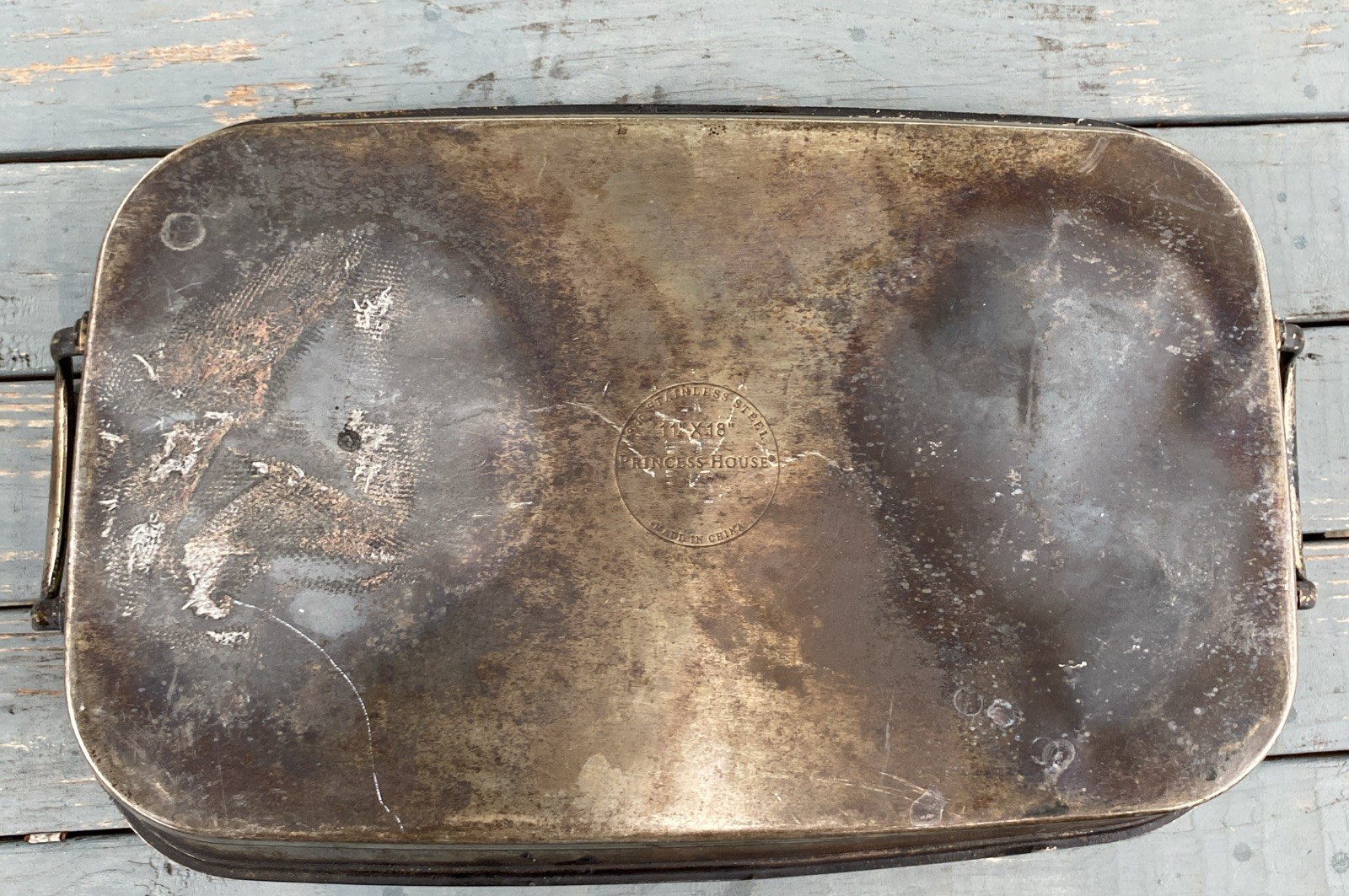 Princess House Nonstick Double Burner Griddle 11”x18” Used