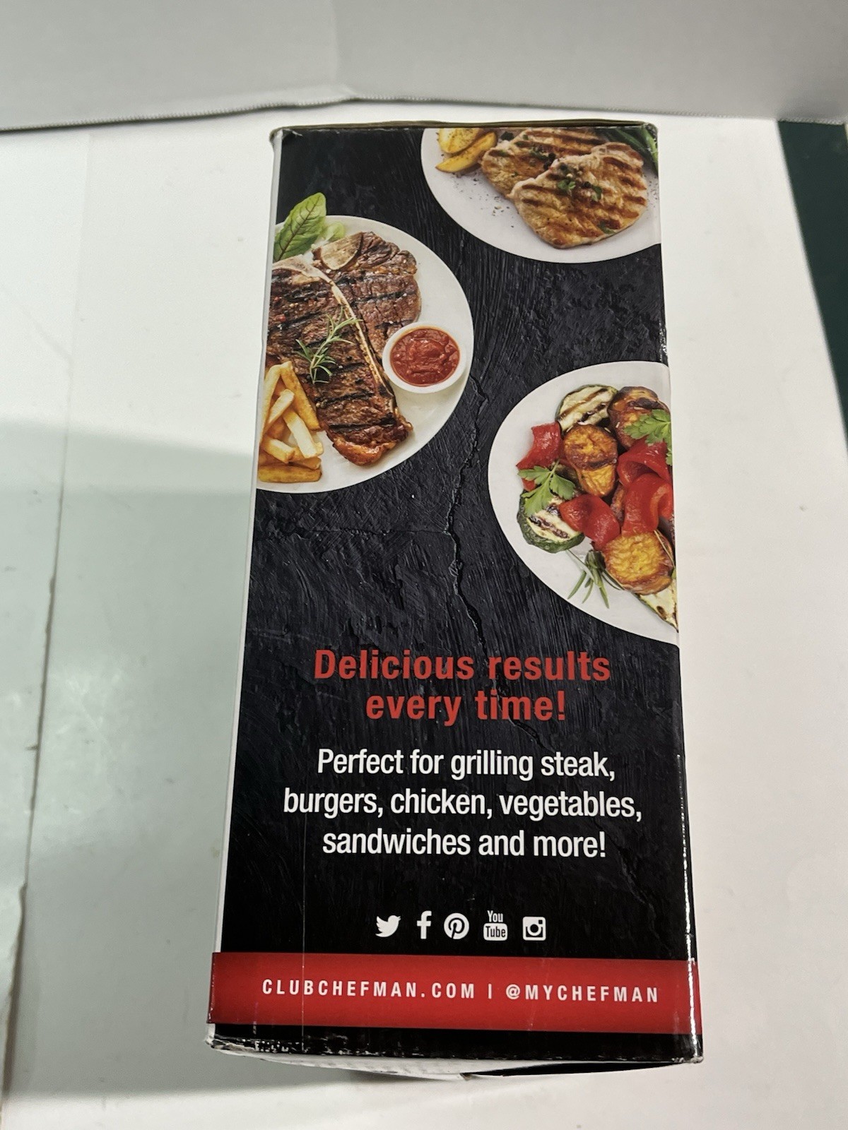Chefman Portable Contact Grill Model: RJ01 New E D