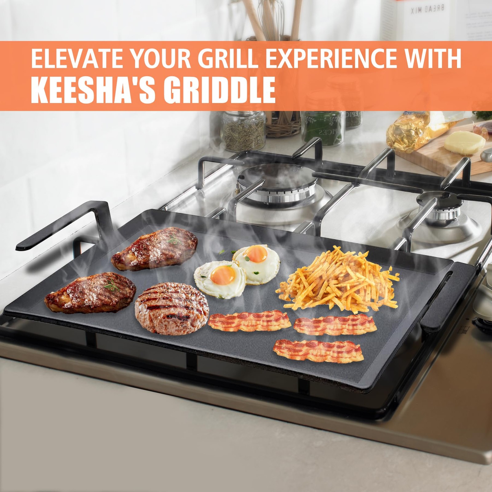 Keesha Carbon Steel Griddle – Replacement For Made In Cookware – Universal