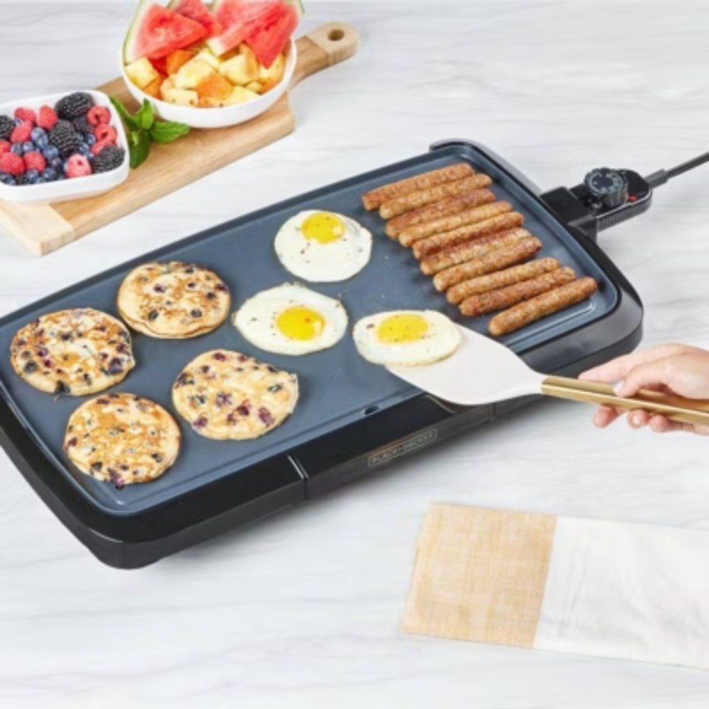 BLACK+DECKER 20in Electric Griddle, Family Size Nonstick 1500W new
