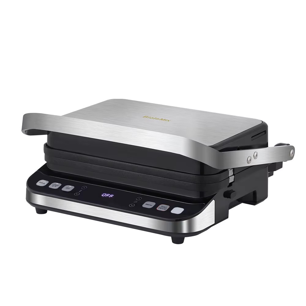 2000W Electric Contact Grill Digital Griddle and Panini Press, Optional Waffle M