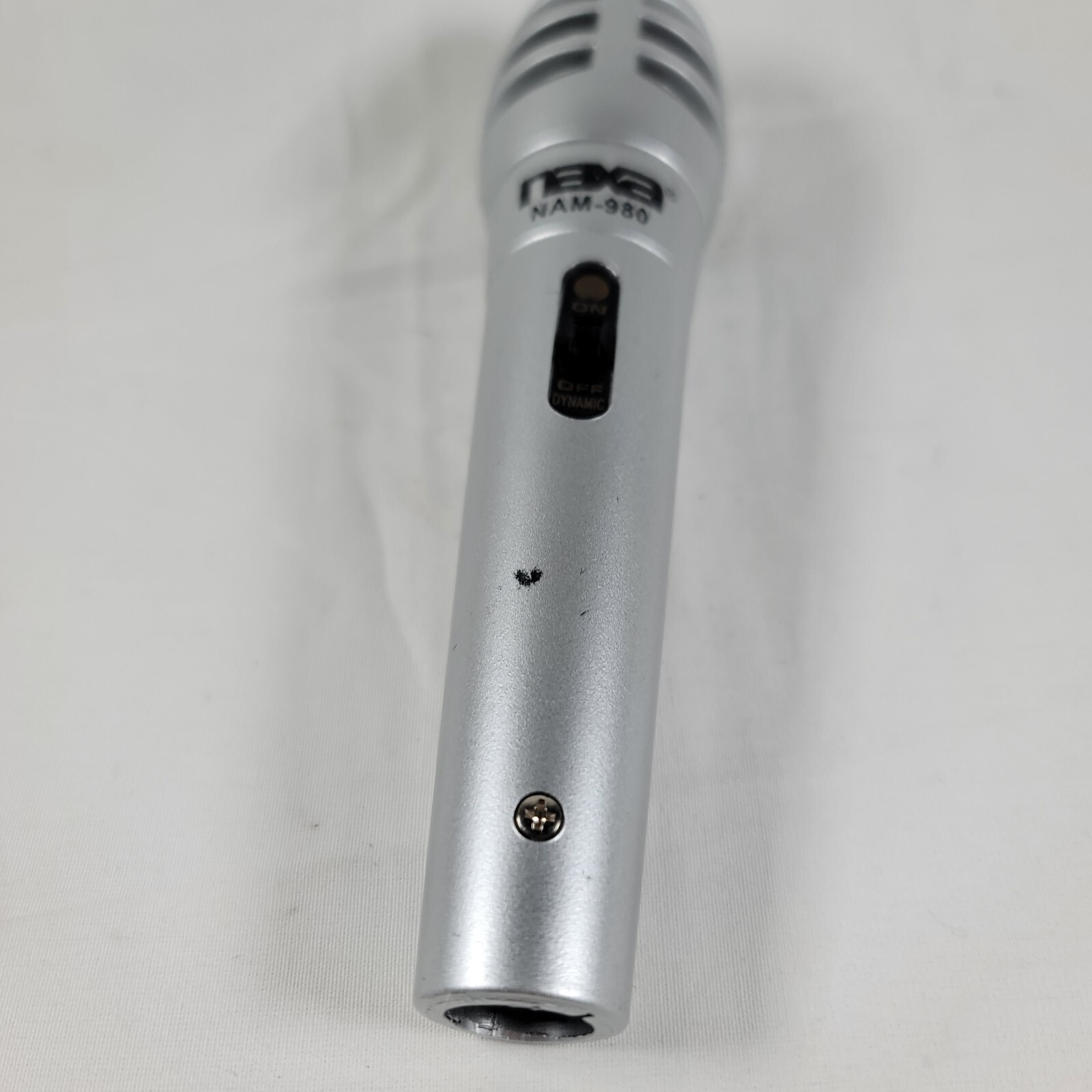 Naxa Replacement Microphone (Unit Only, No Cord) Model Number NAM-980 -Silver