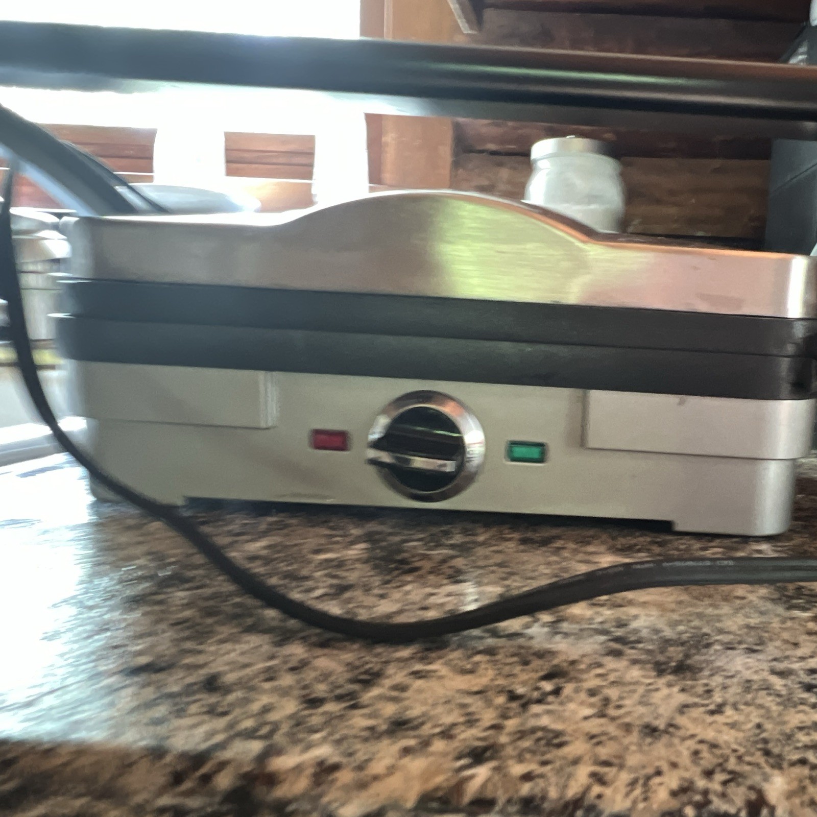 Griddler Junior Panini Press 1000W Electric Non-Stick Grill, Silver/Black