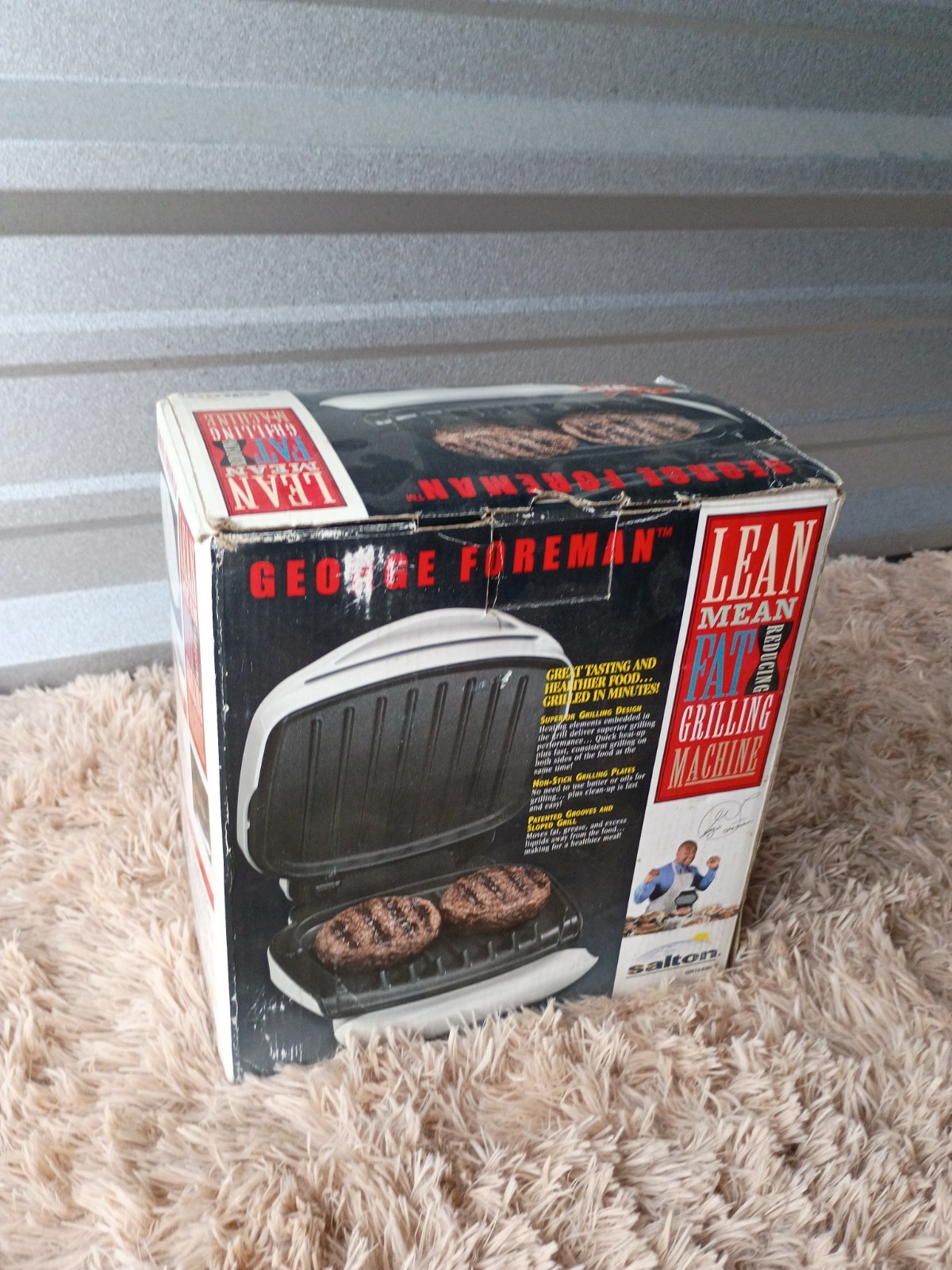 George Foreman GR10AWHT Lean Mean Fat Reducing Grilling Machine Grill White in B