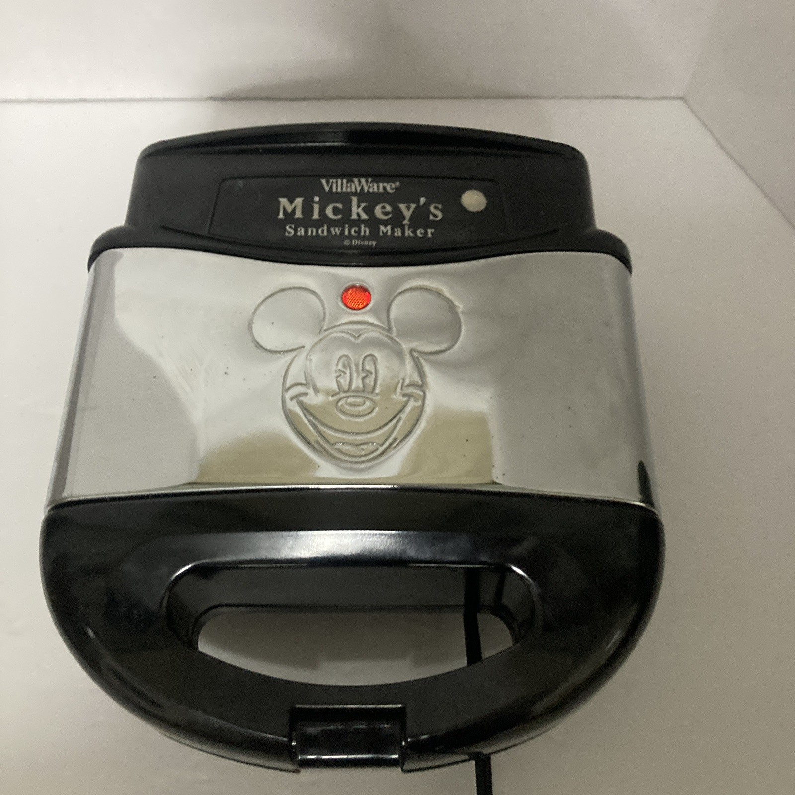 VillaWare V5555-03 Mickey’s Sandwich Maker Tested Works Fast Shipping Disney