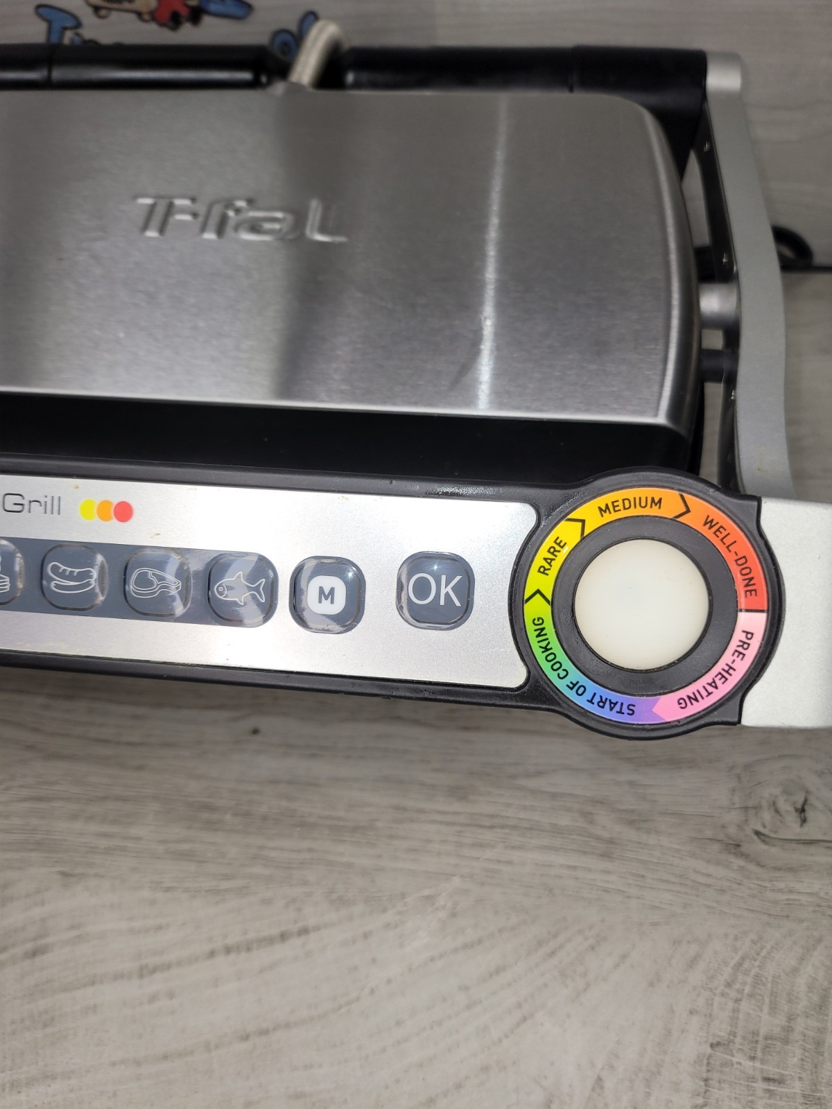 T-Fal OptiGrill 8351 s1 Meat Grill Automatic Sensor Cooking Indoor Grill Working