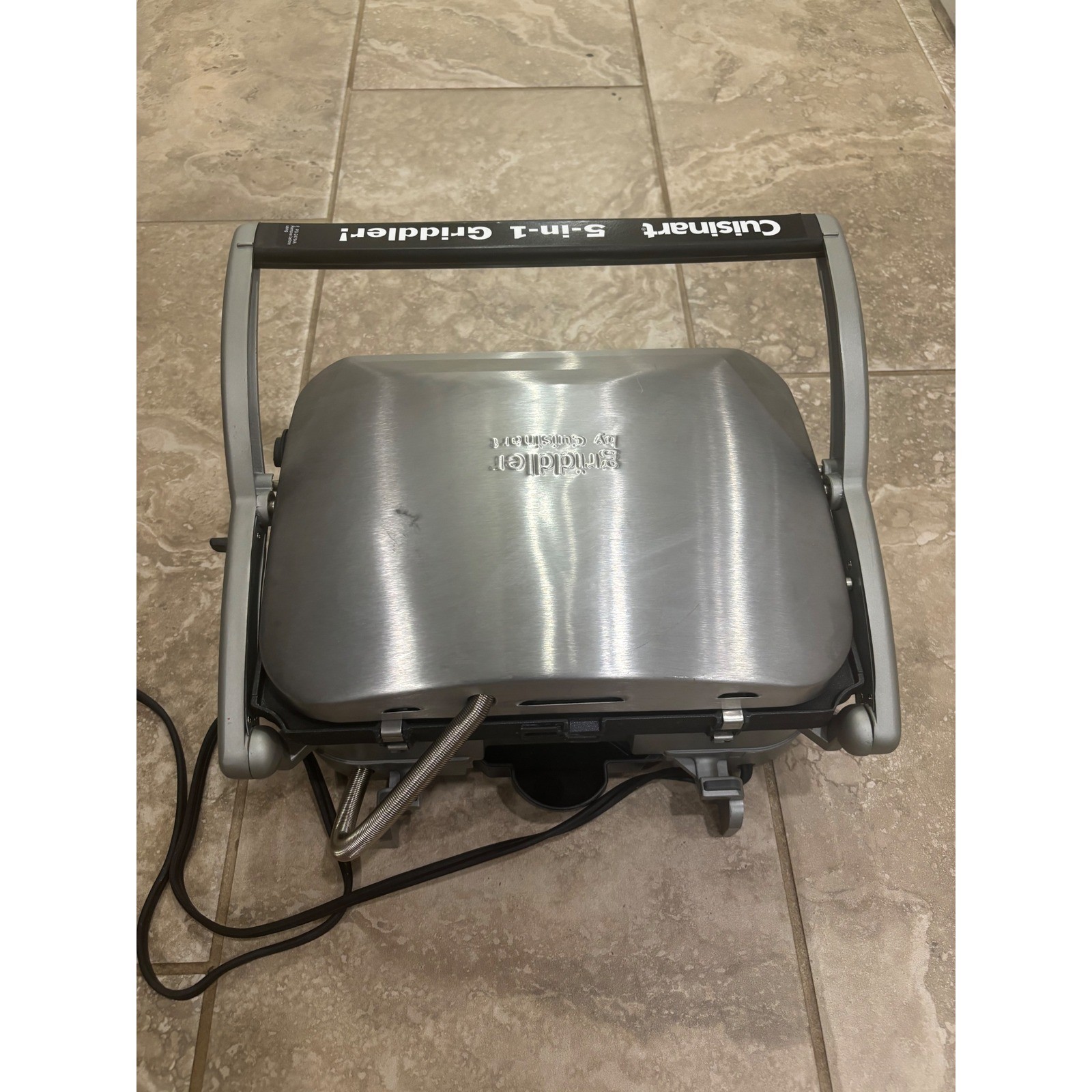 Cuisinart 5-in-1 Griddler Silver GR-4N Electric Contact Grill Panini Press
