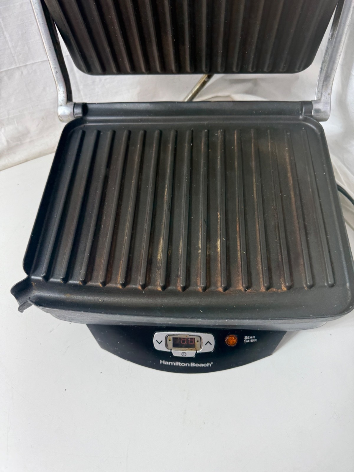 Hamilton Beach Panini Press Grill G35 Stainless Steel Nonstick Plates