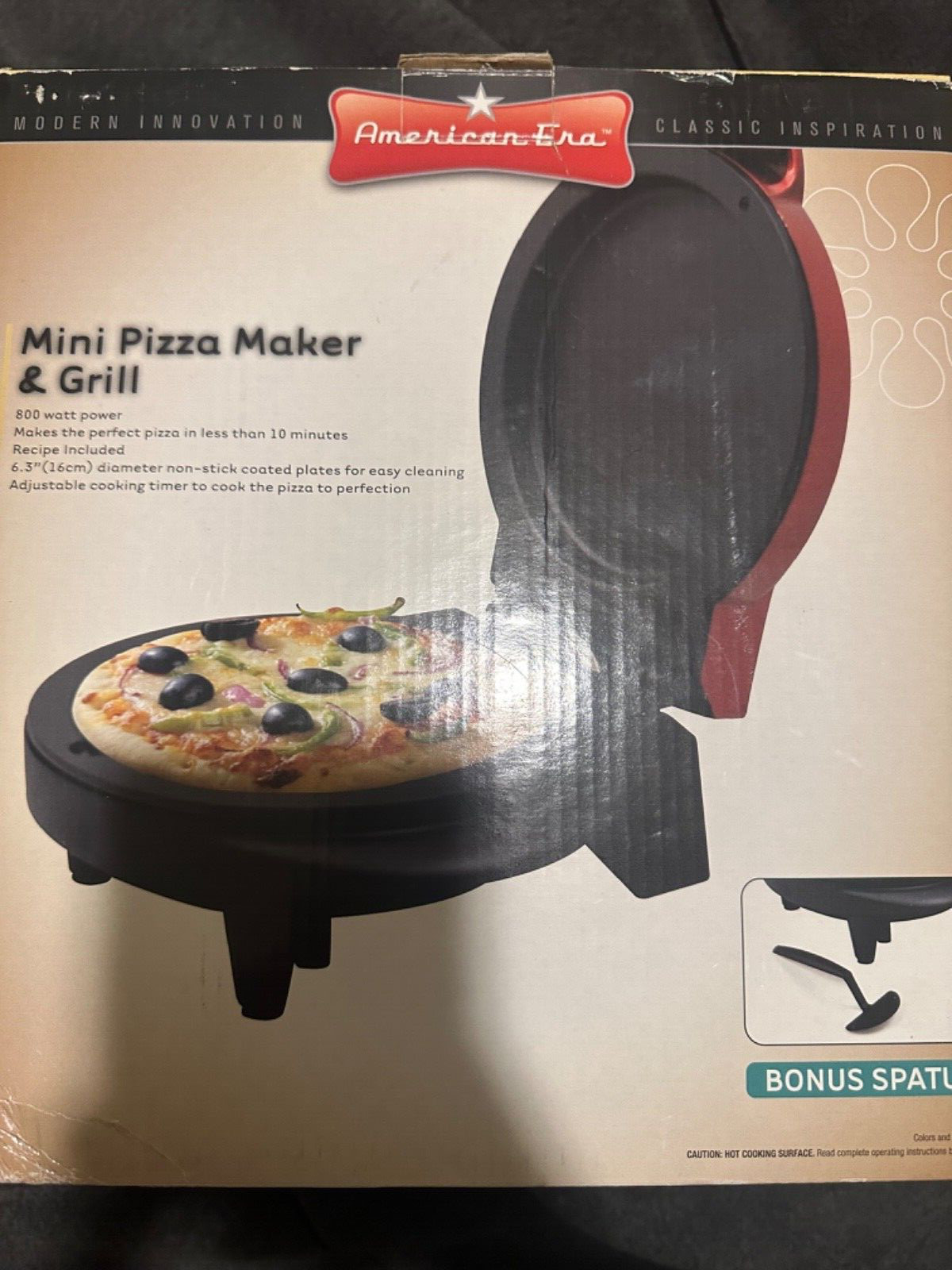 Mini pizza maker and grill American Era