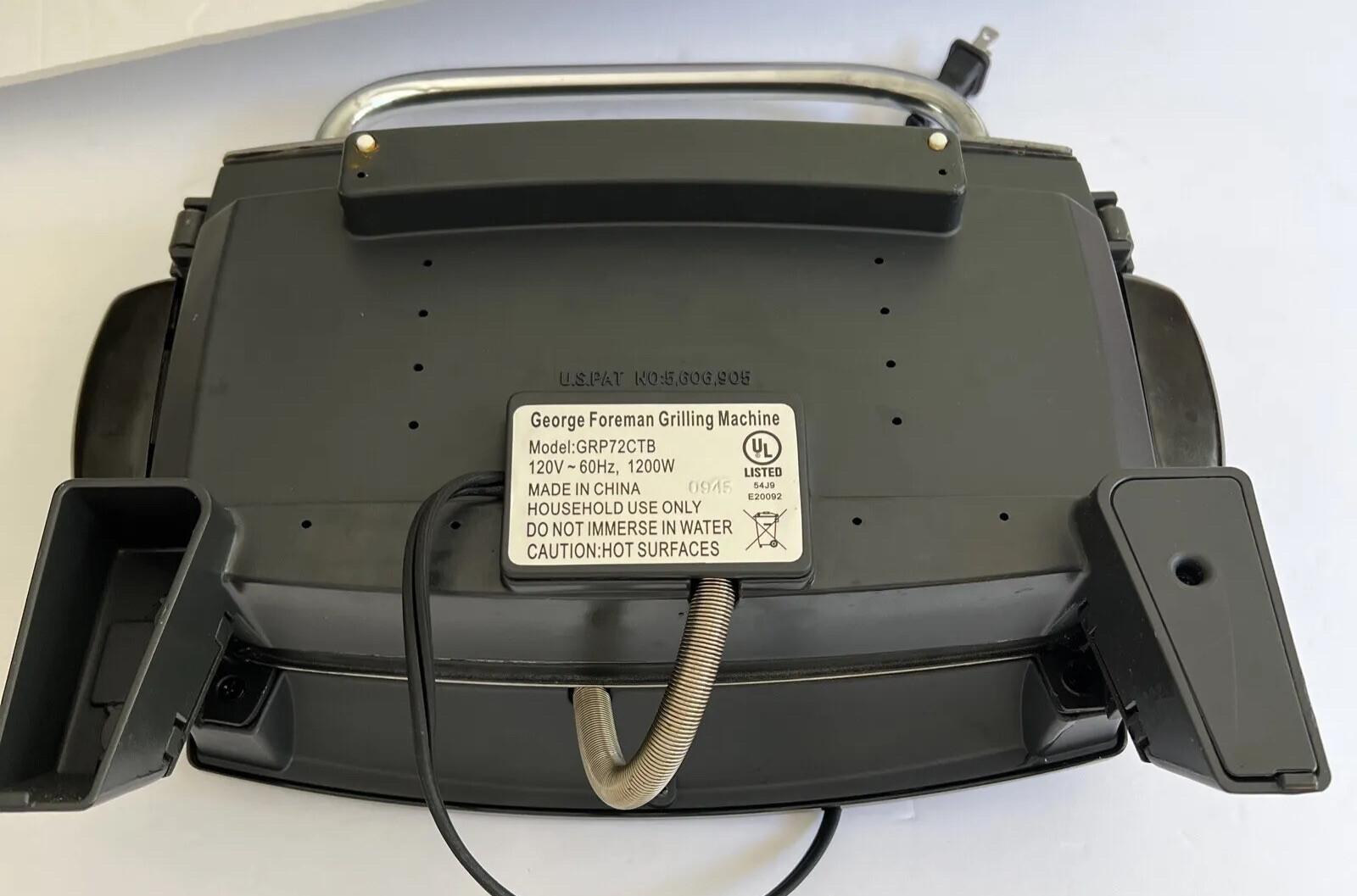 George Foreman GRP72CTB Indoor Grill and Broil. TESTED. No Drip Tray