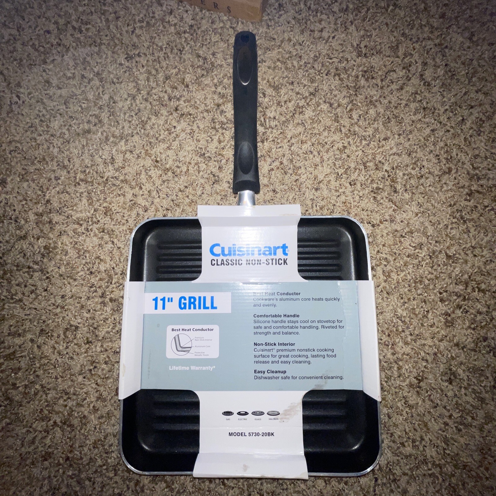 cuisinart 11” classic non stick grill