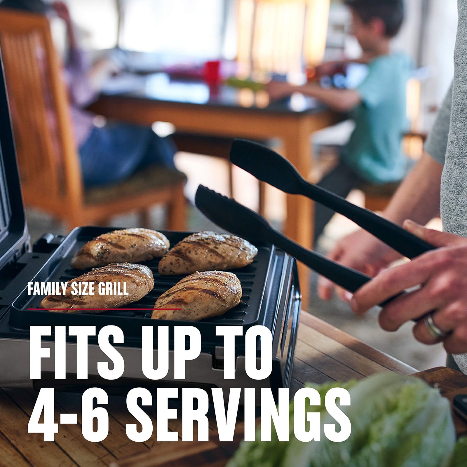 George Foreman Smokeless – Digital Smart Select, Family Size (4-6 Servings), …