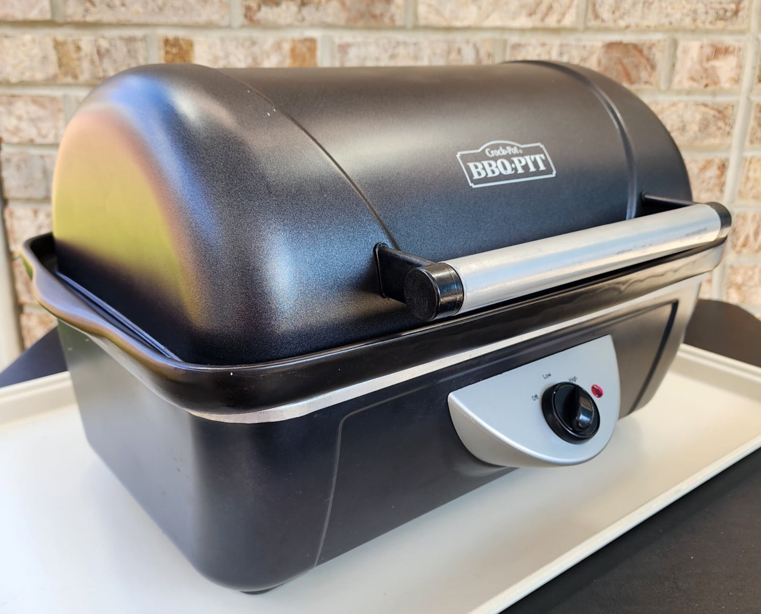 RIVAL Crock Pot BBQ Pit Indoor Countertop Slow Roaster Meat Grill BB100 Tested