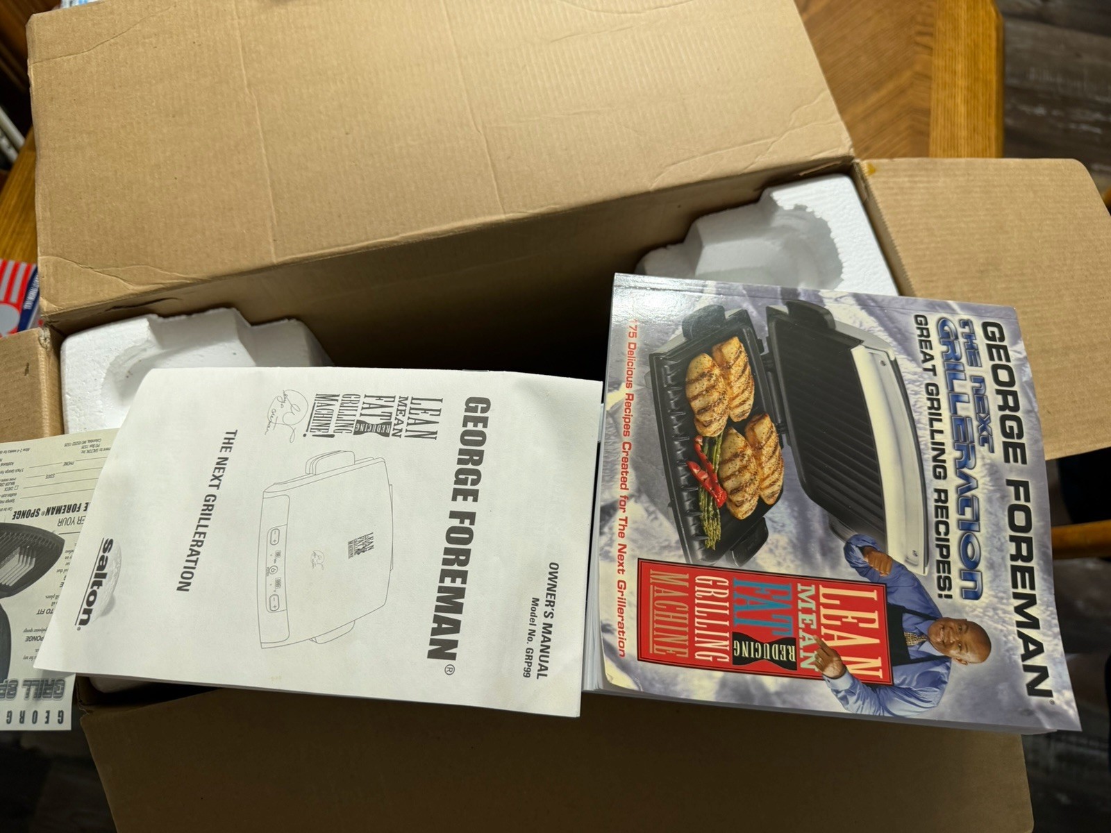 George Foreman GRP99 Next Grilleration Grill New Open Box Never Used GRP99