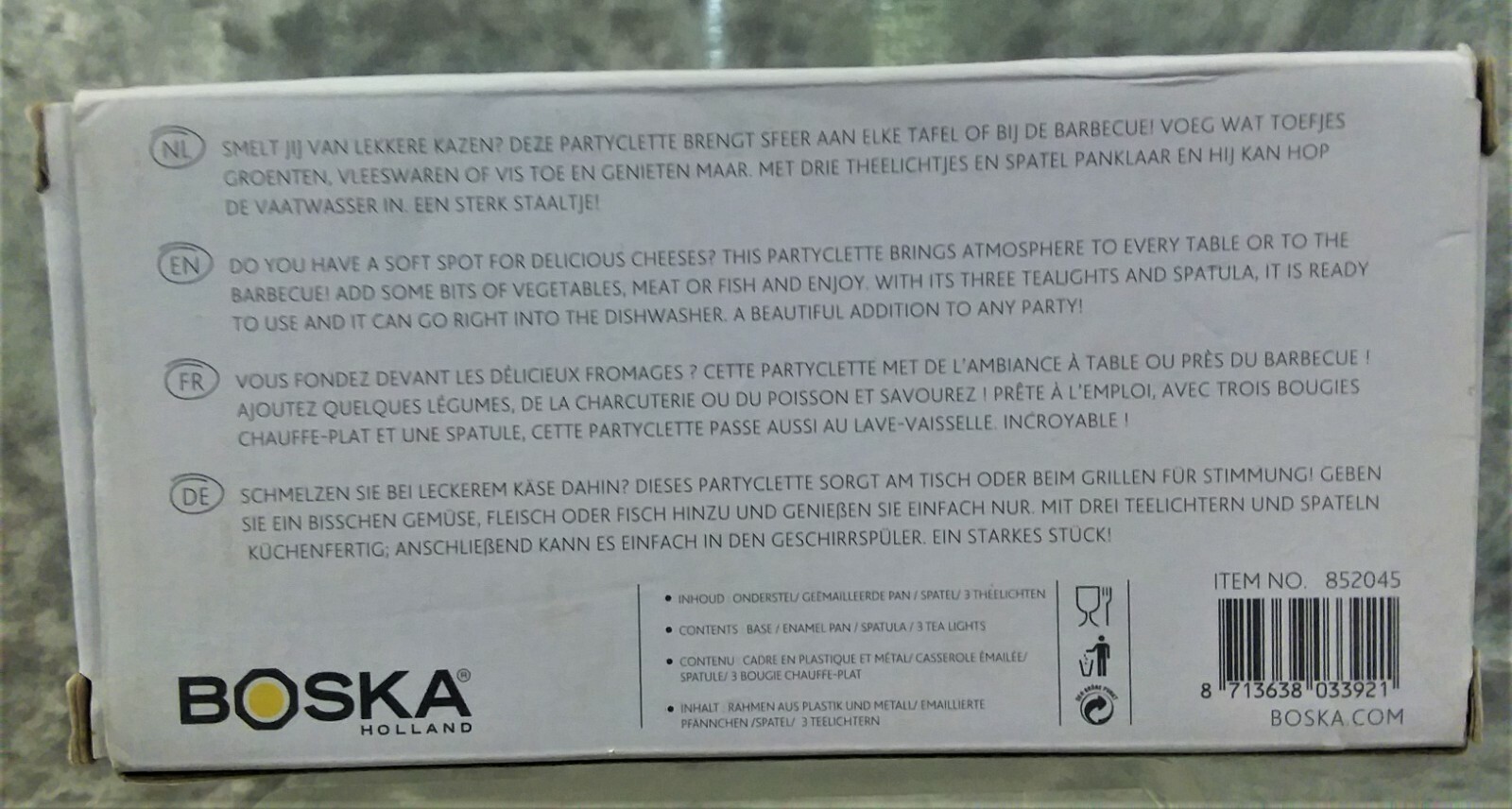 BOSKA PARTYCLETTE TO GO TEALIGHT CHEESE MELTER MADE IN HOLLAND
